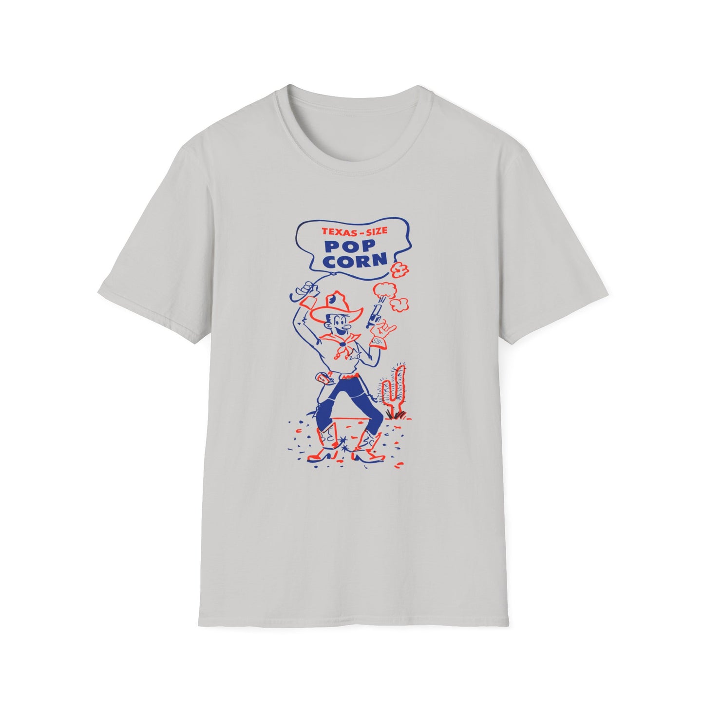 vintage texas size popcorn bag logo tshirt