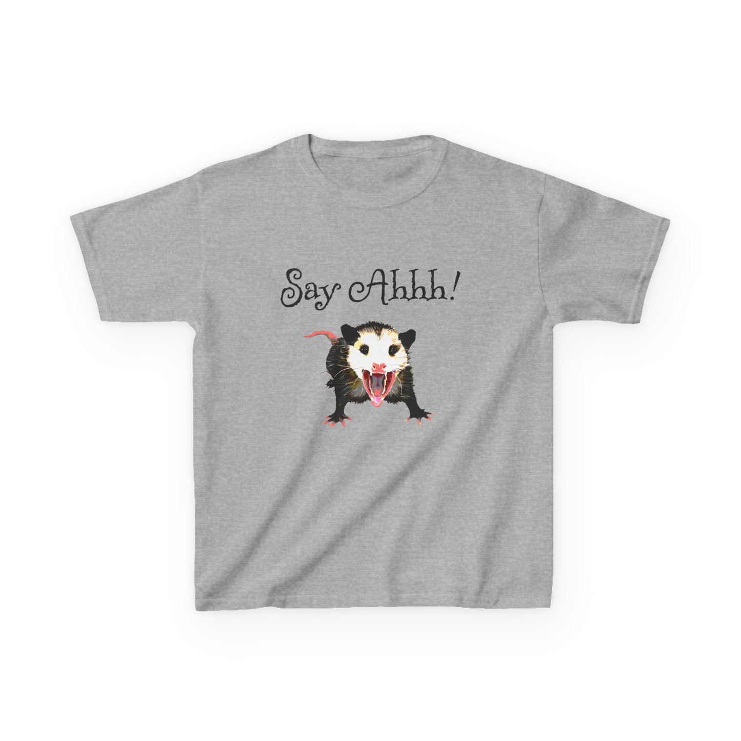 opossum (possum) say ahhh! funny kids YOUTH SIZE tee