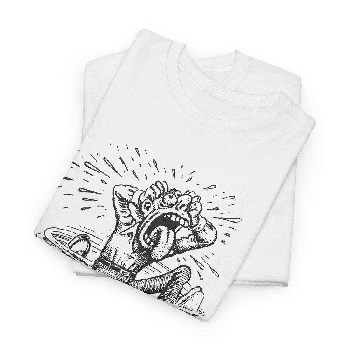 r. crumb man losing it tshirt