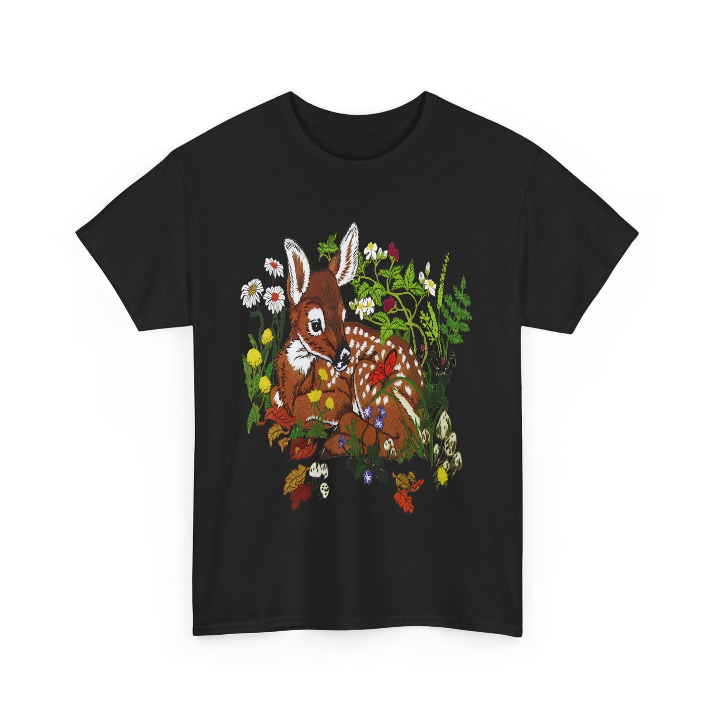 vintage fawn graphic reproduction tshirt