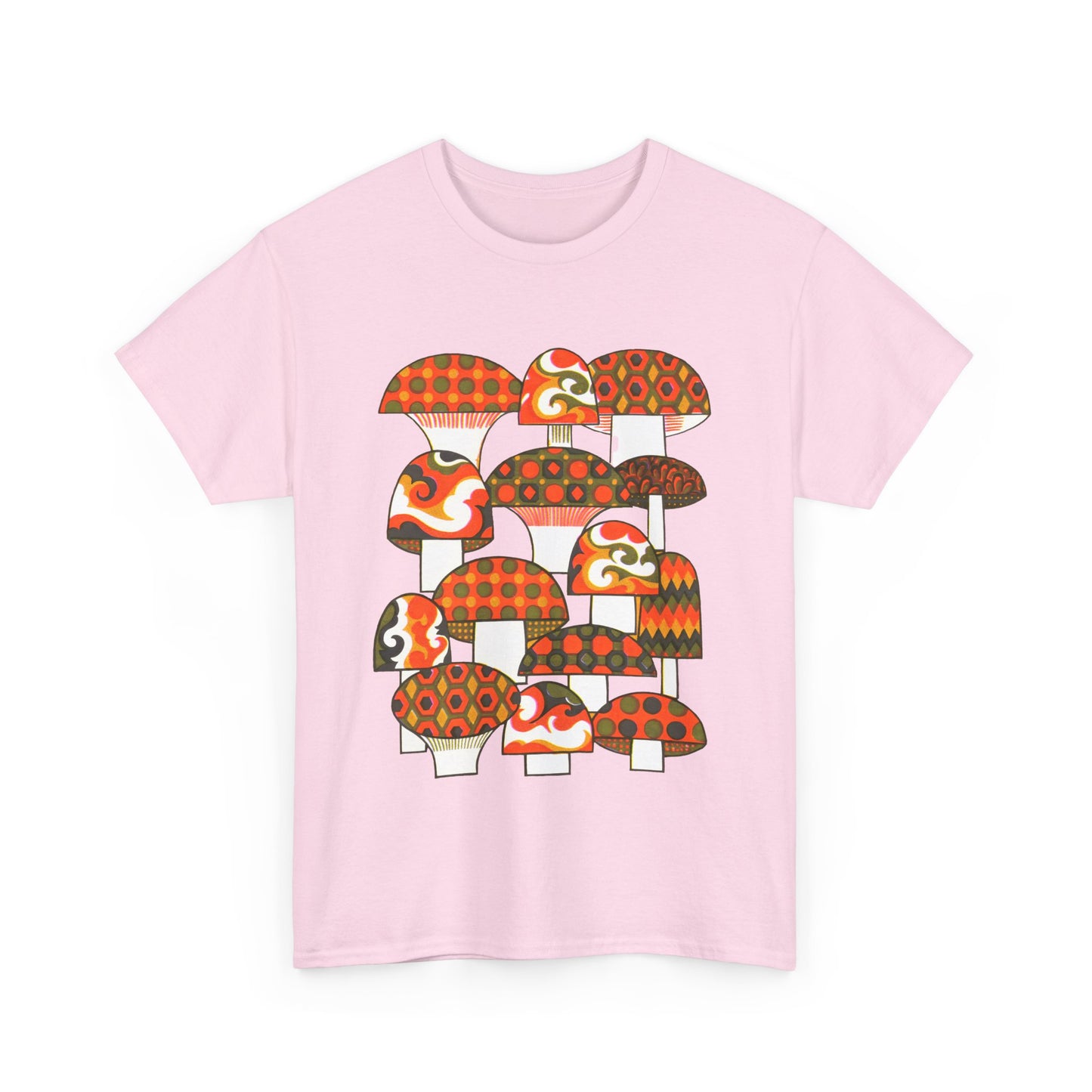 1970s mushrooms by george briard tshirt