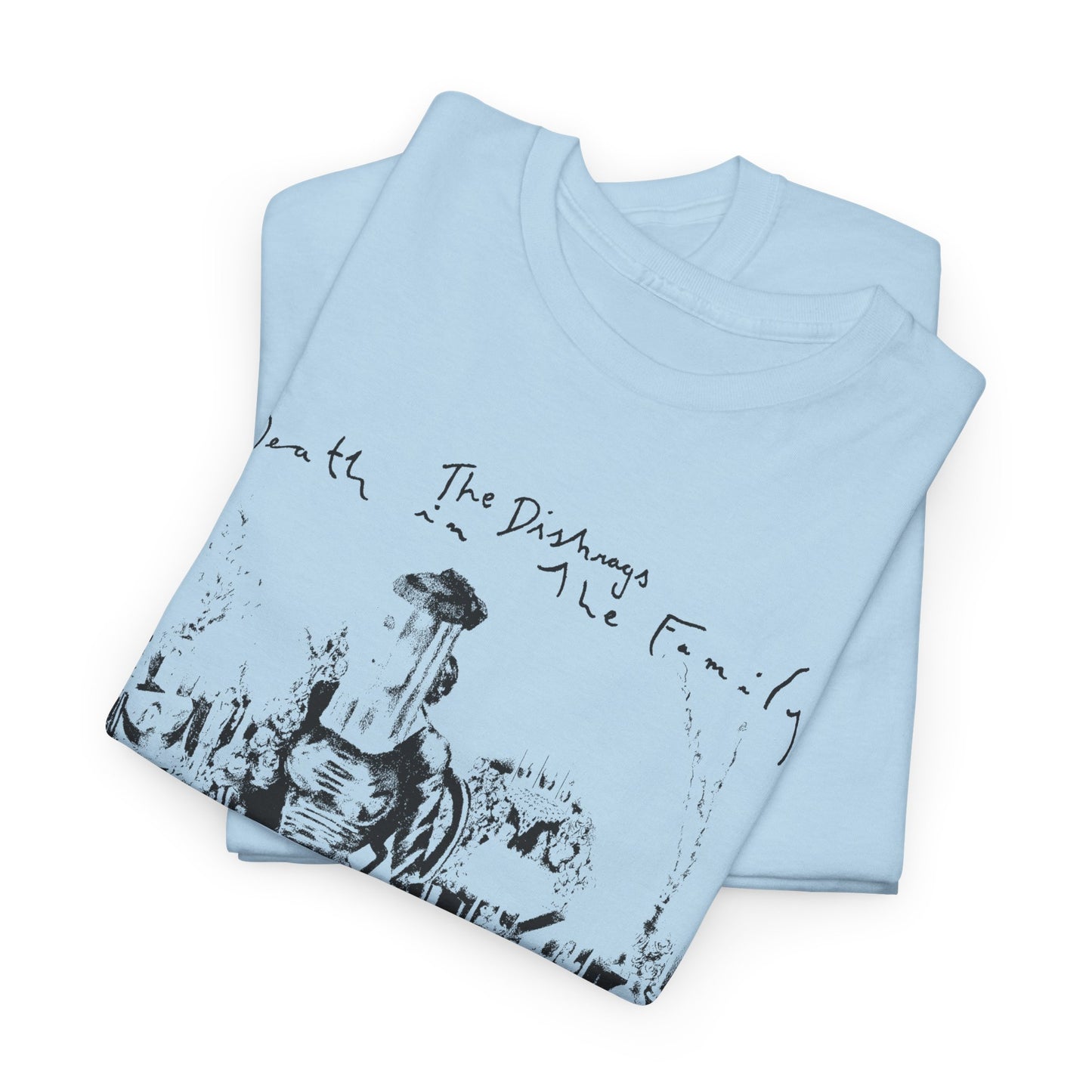 1980 album death in the family by the dishrags punk band stretched graphic tshirt