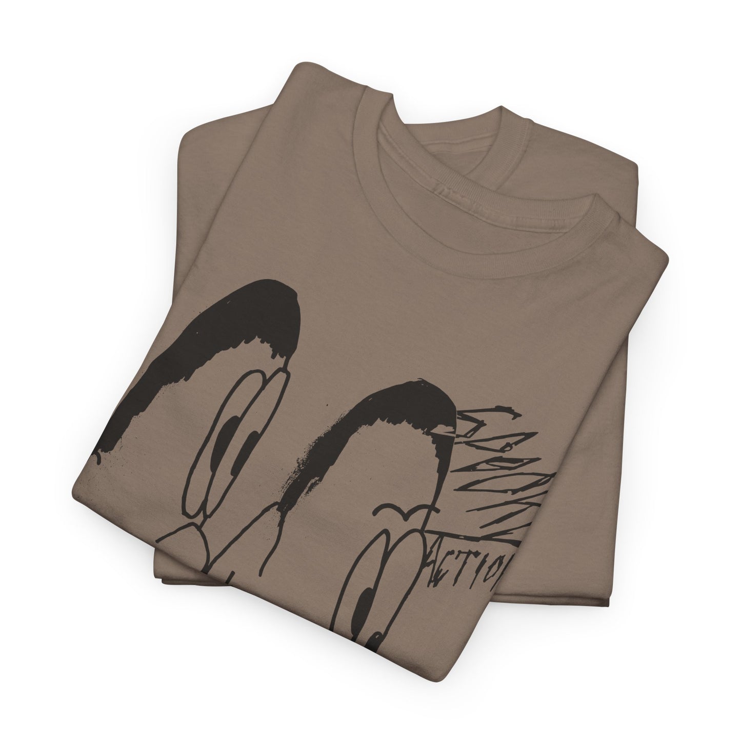 vintage norweigan weird doodle spooky action reproduction tshirt