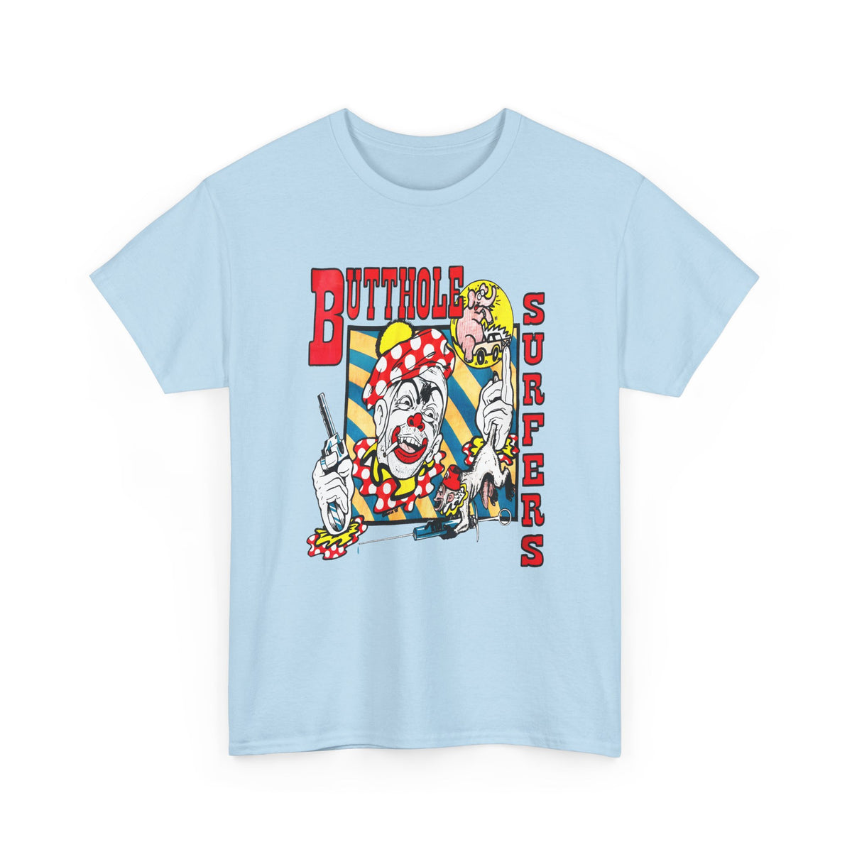 vintage butthole surfers kozik art stretched reproduction tshirt
