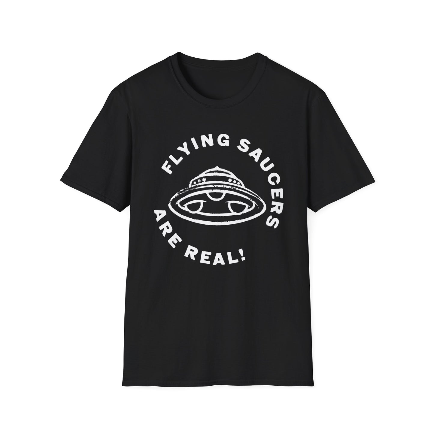 flying saucers are real! vintage style image tshirt