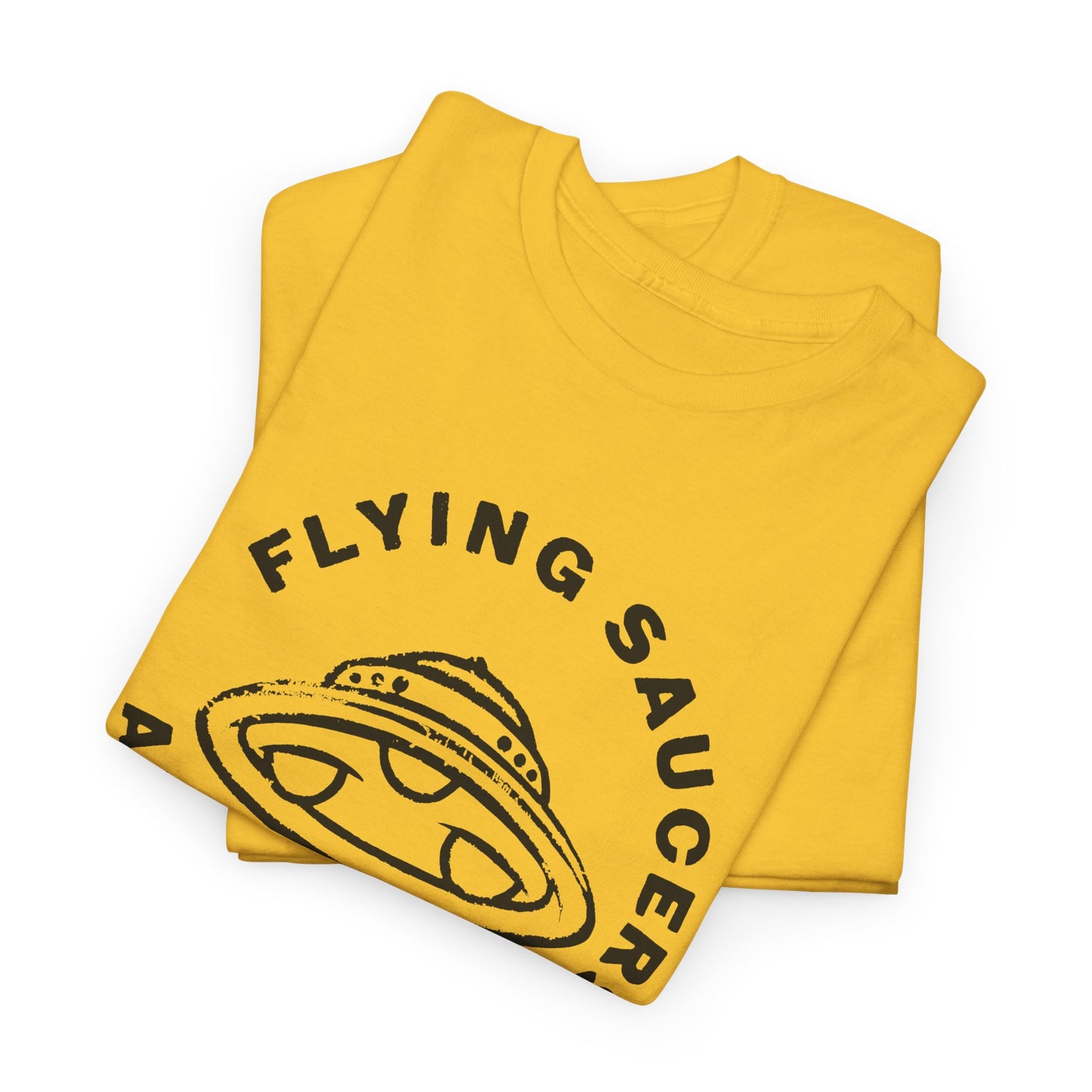 flying saucers are real! vintage style image tshirt