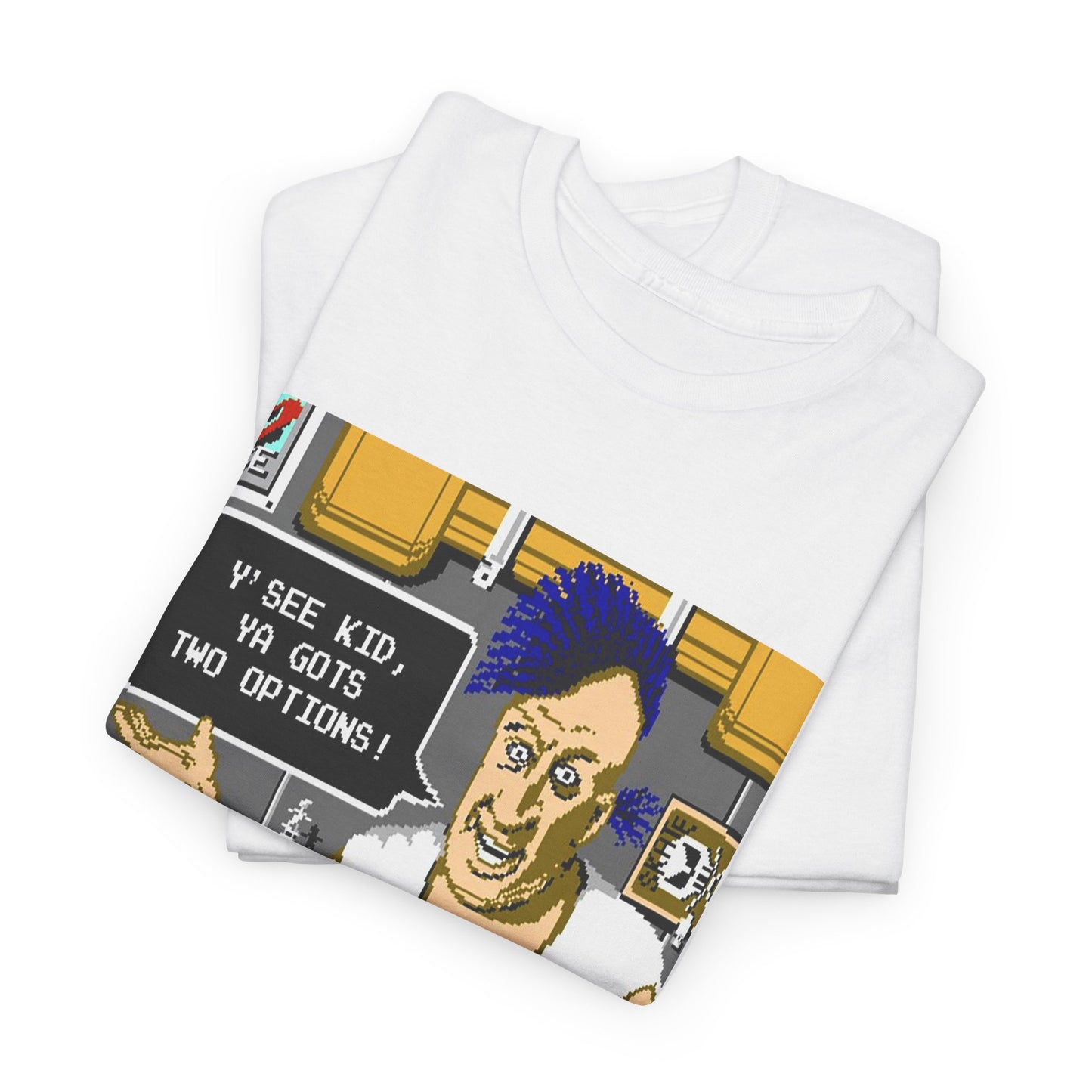 1987 skate or die! video game ya gots two options tshirt