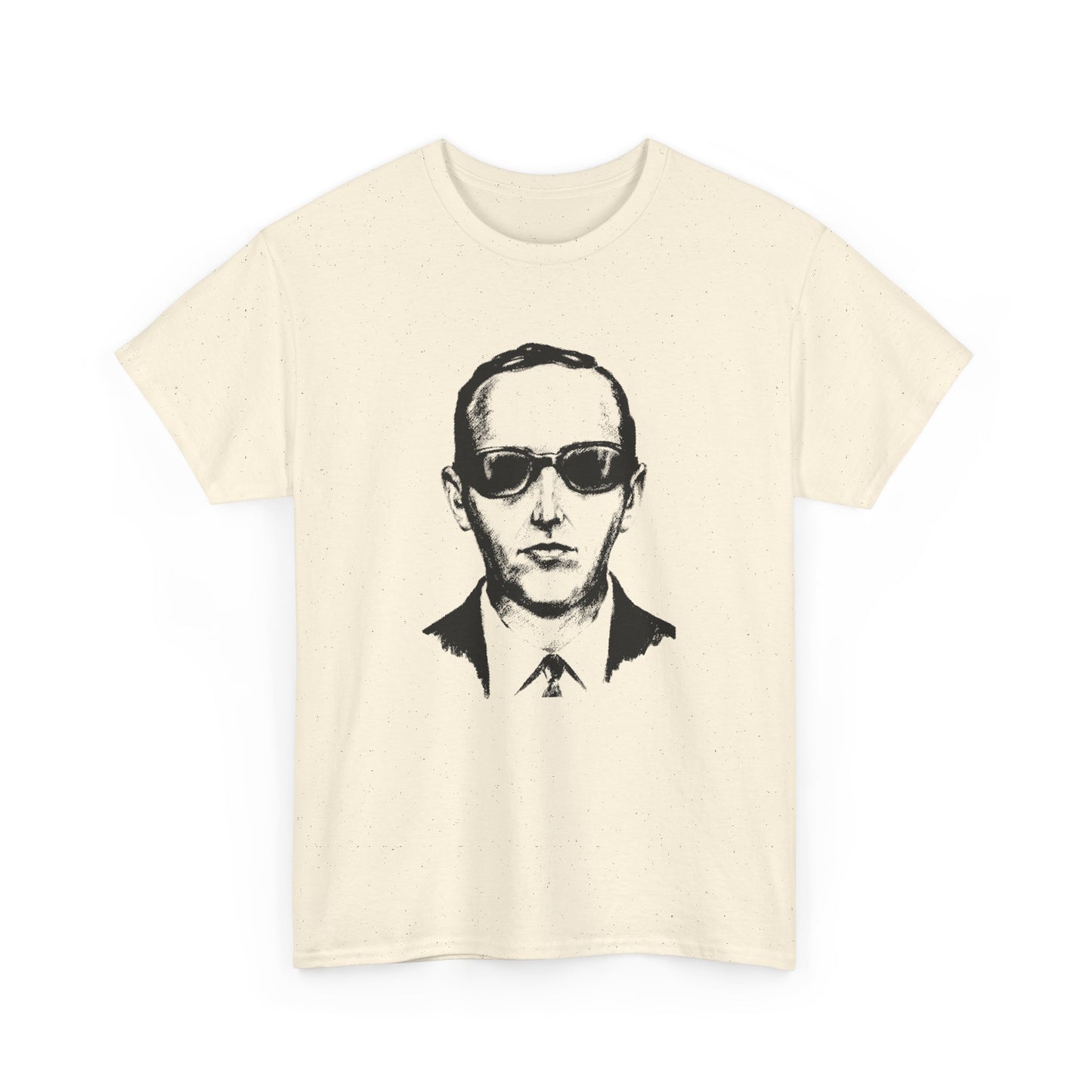 d.b. cooper fbi sketch large head tshirt