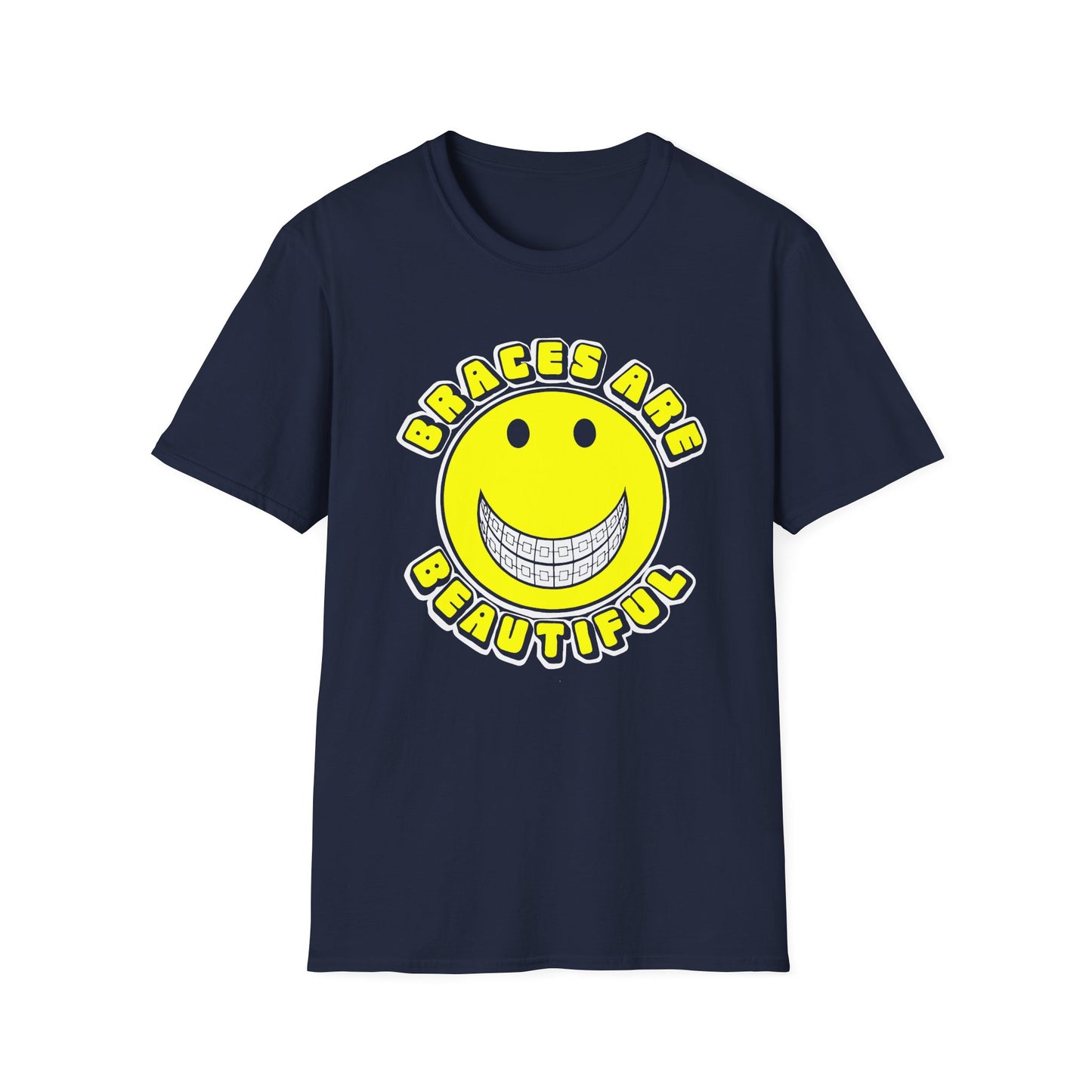 braces are beautiful 1970s graphic tshirt