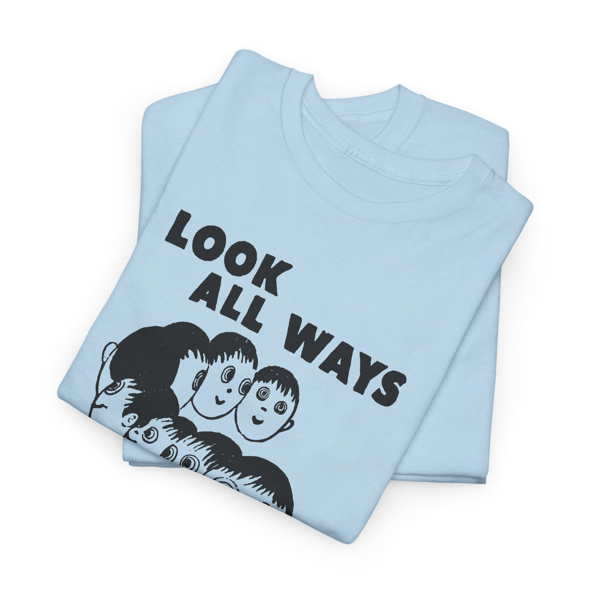 1961 daily tribune wisconsin rapids newspaper look all ways before crossing safety illustration tshirt