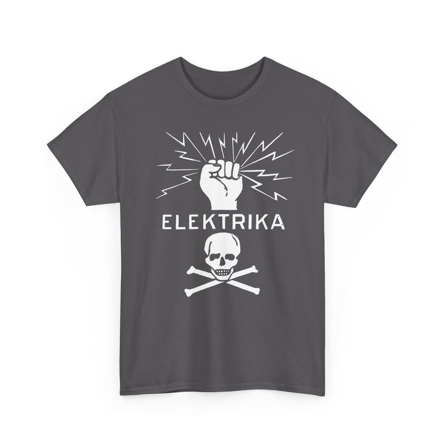 vintage elektrika safety symbol reproduction tshirt