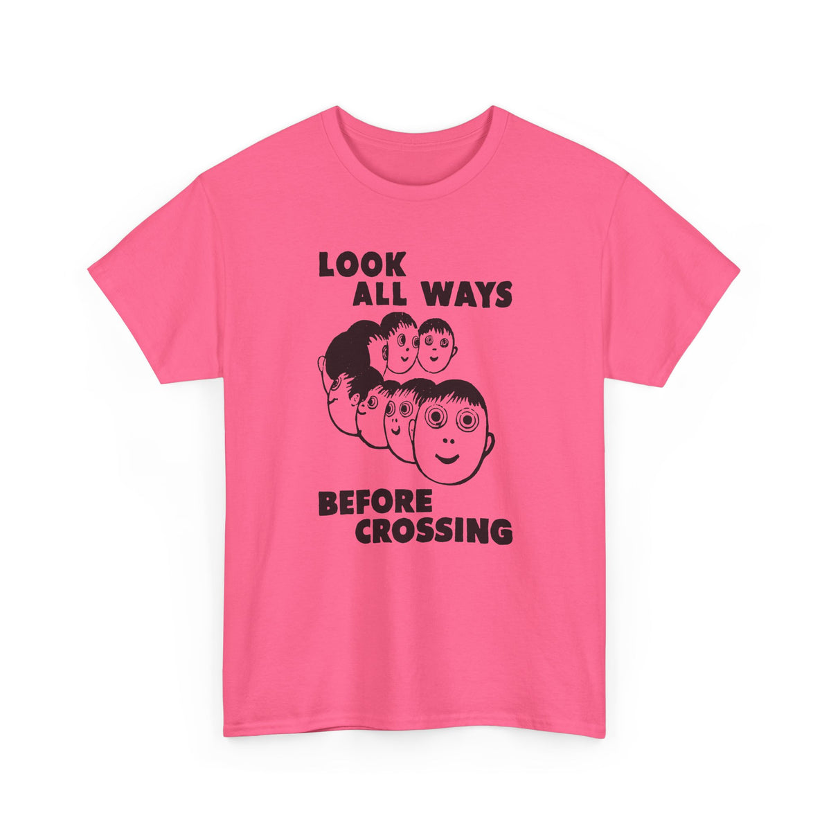 1961 daily tribune wisconsin rapids newspaper look all ways before crossing safety illustration tshirt