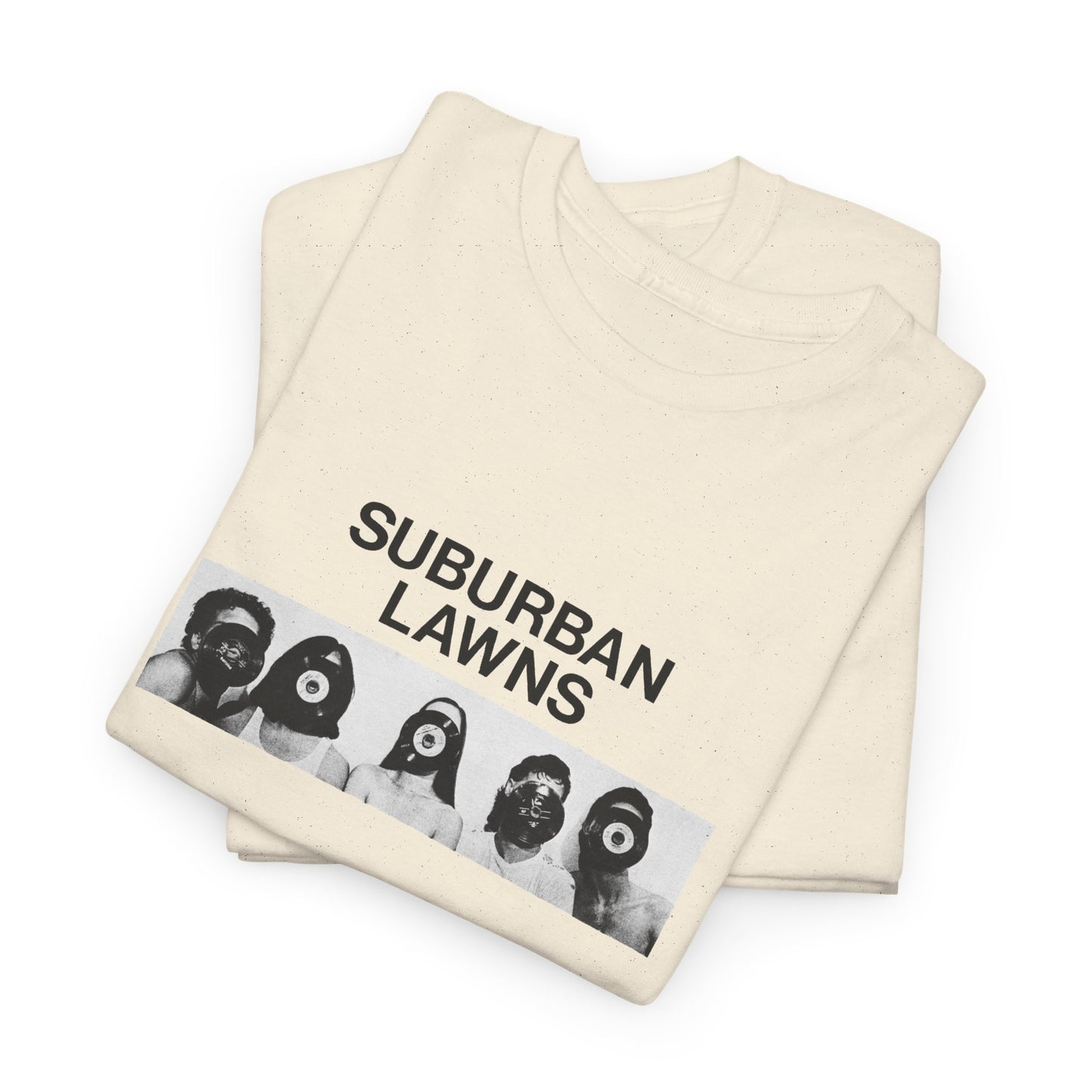 1970s california punk band suburban lawns photo tshirt