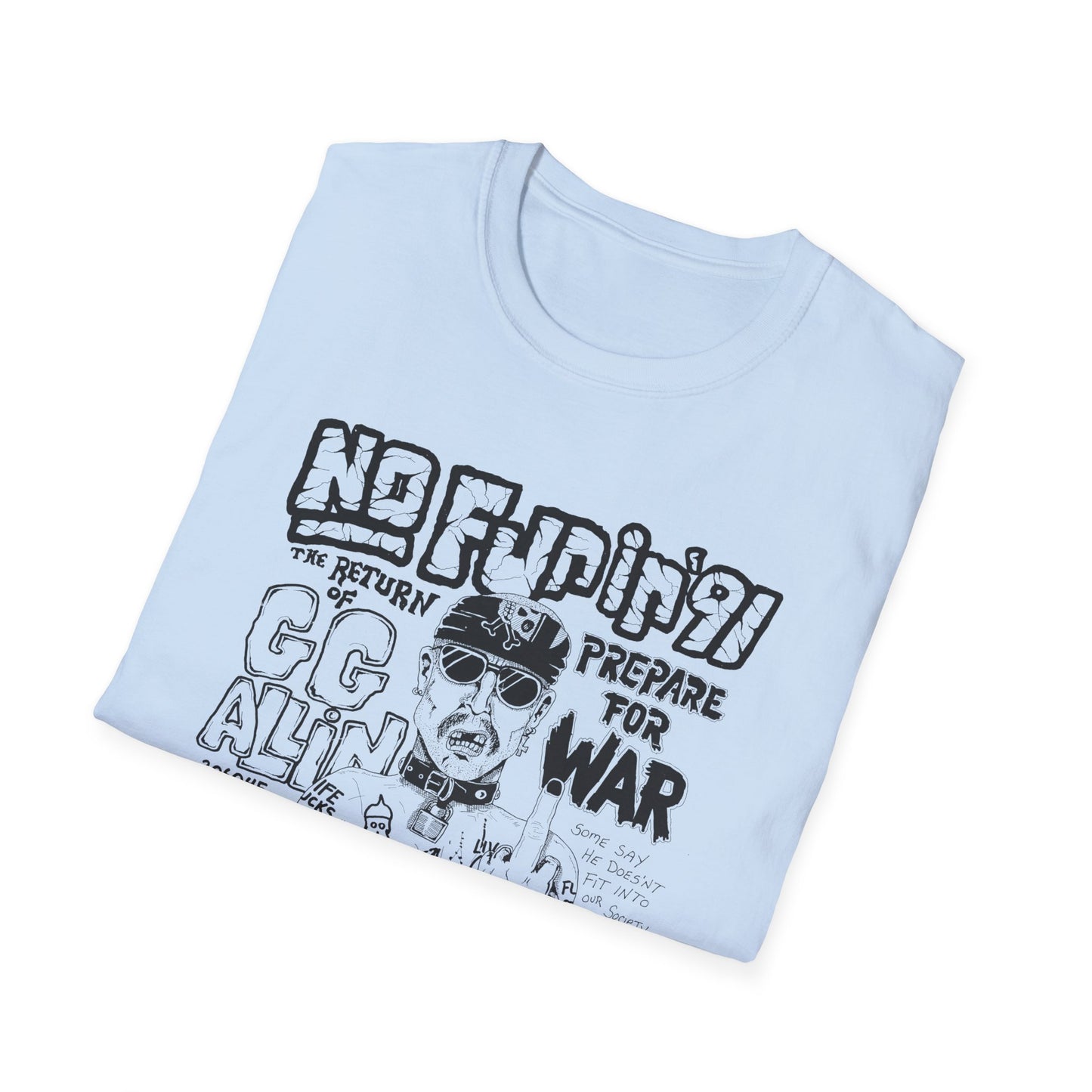 no fun in '91 gg allin show poster tshirt