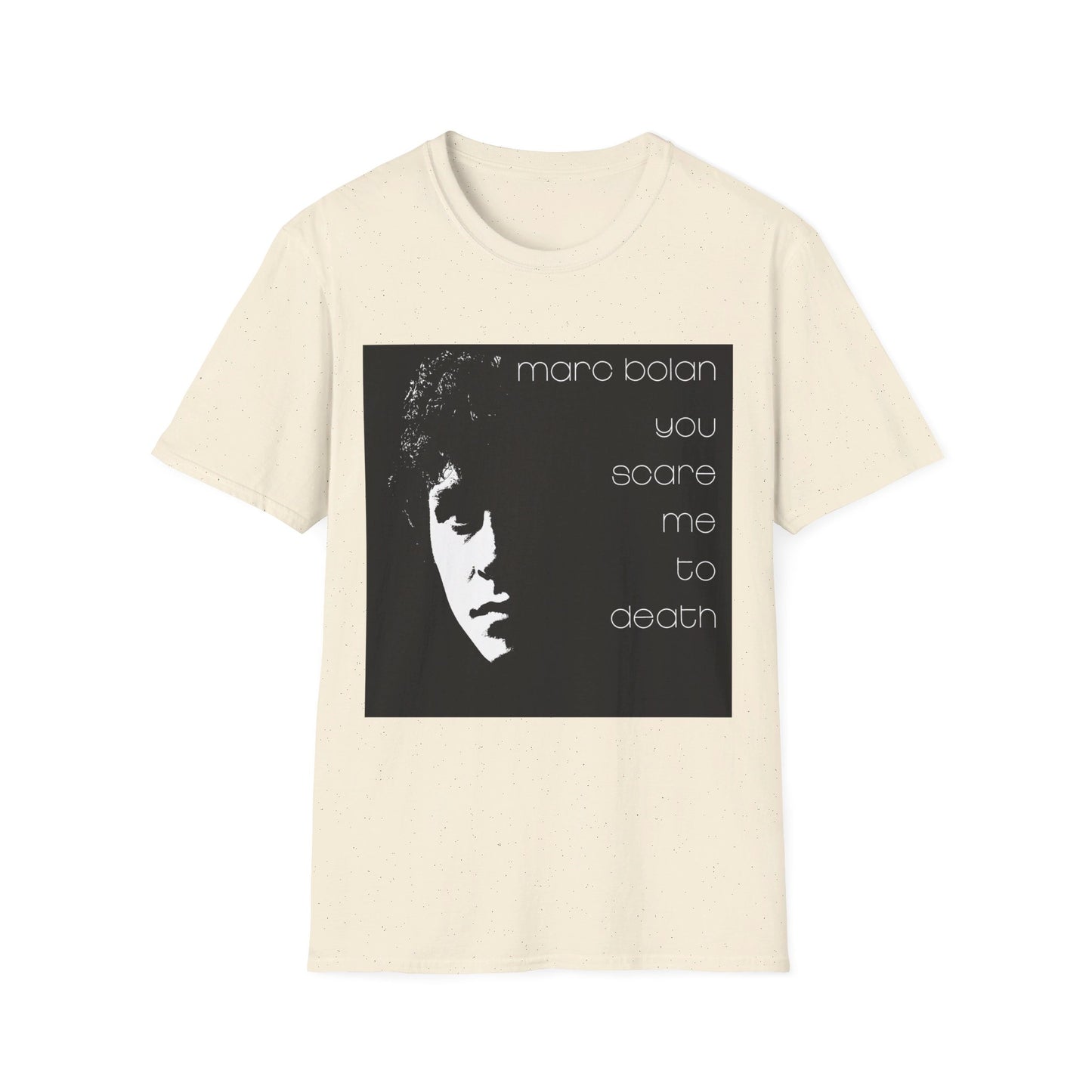 marc bolan 1981 you scare me to death album tshirt