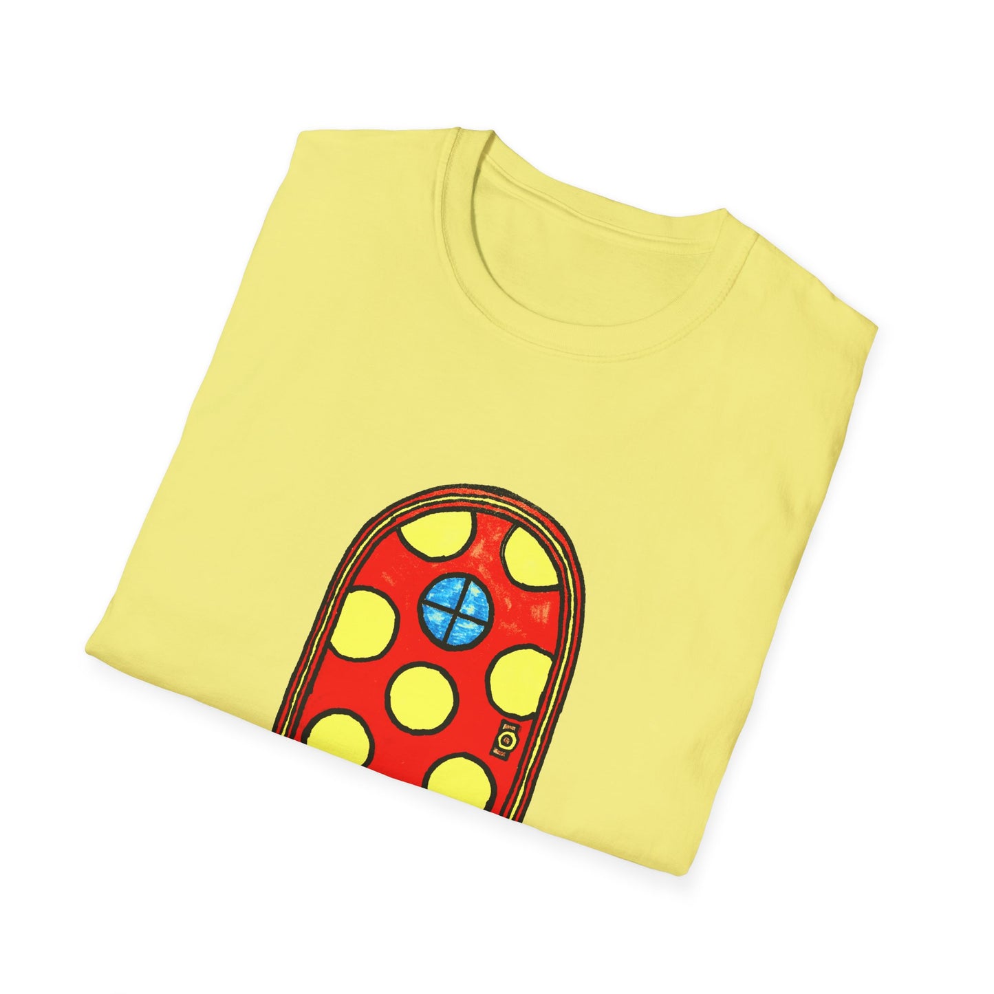 polka dot door original drawing tshirt