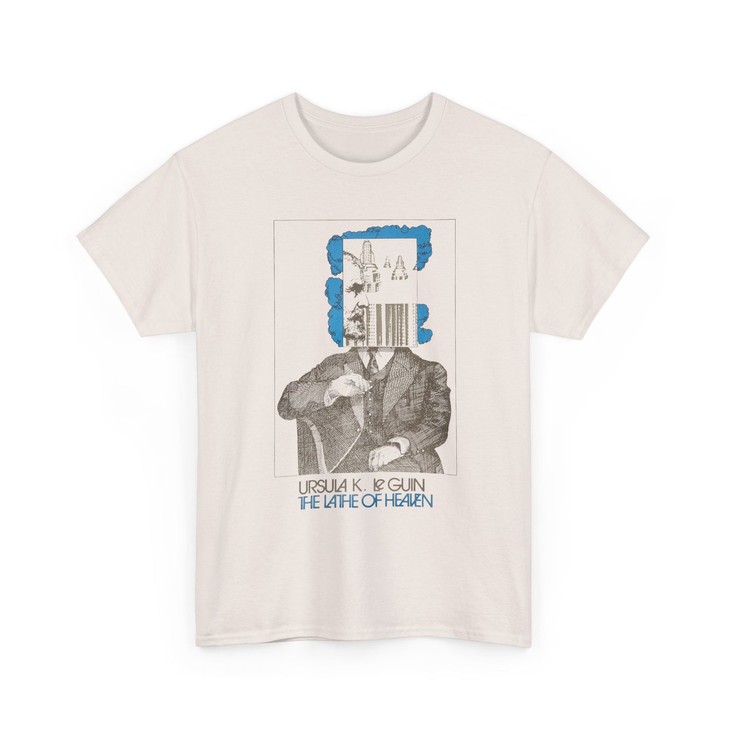 1971 book lathe of heaven by ursula k le guin tshirt book cover tshirt