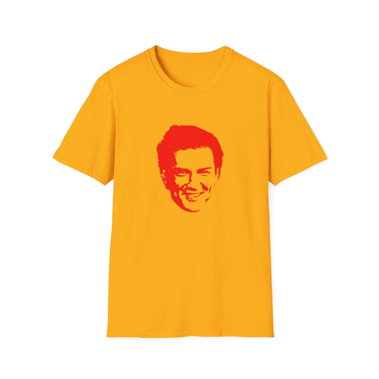 norm macdonald red stencil face tshirt