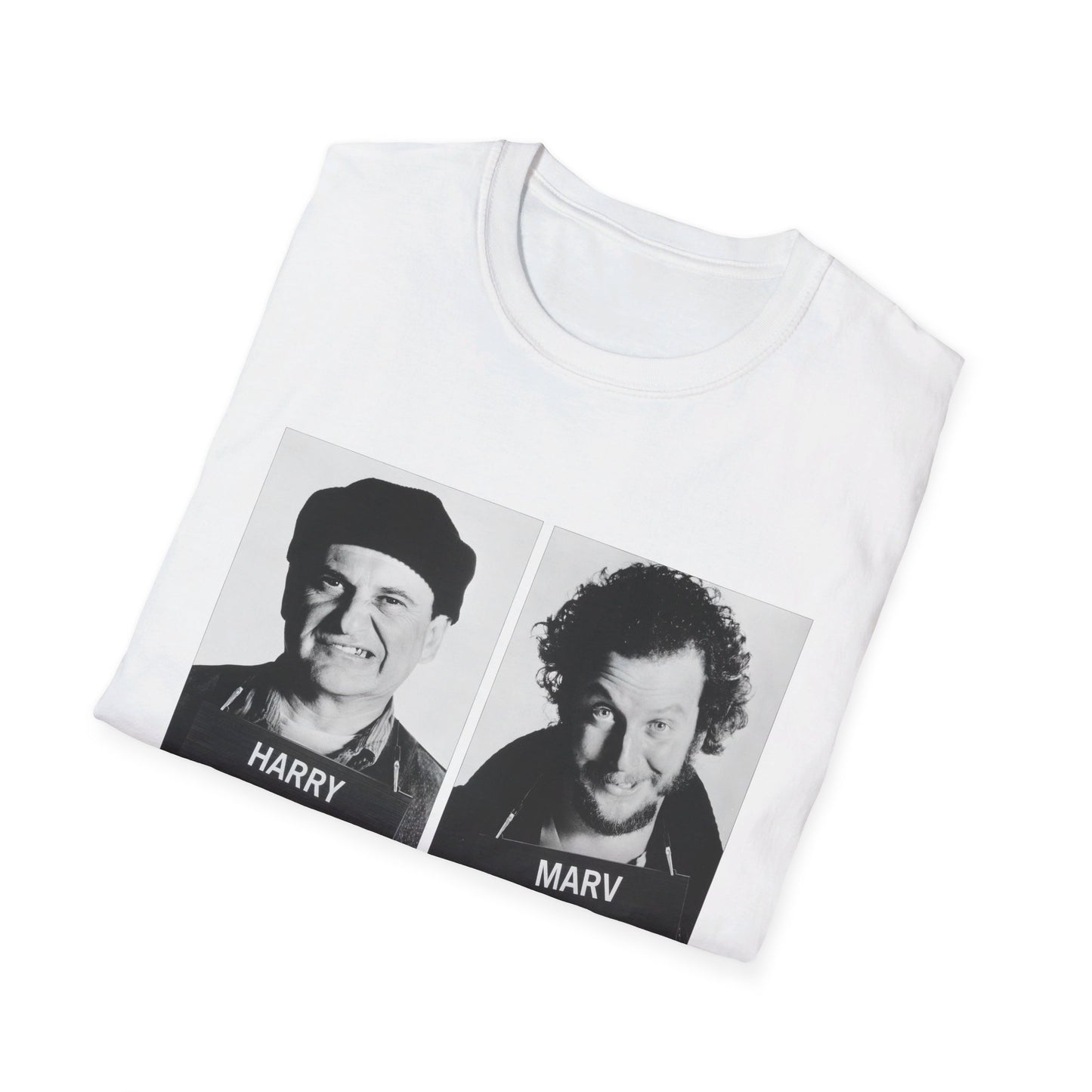 harry and marv wet bandits mugshot tshirt