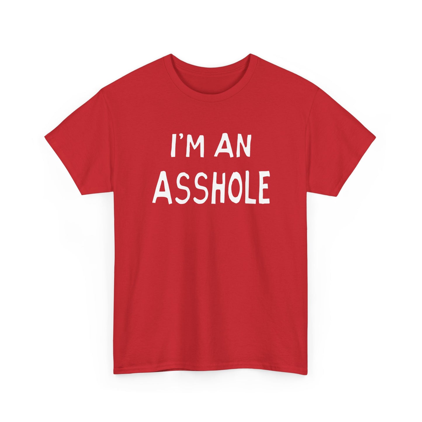 i'm an asshole hand drawn font tshirt