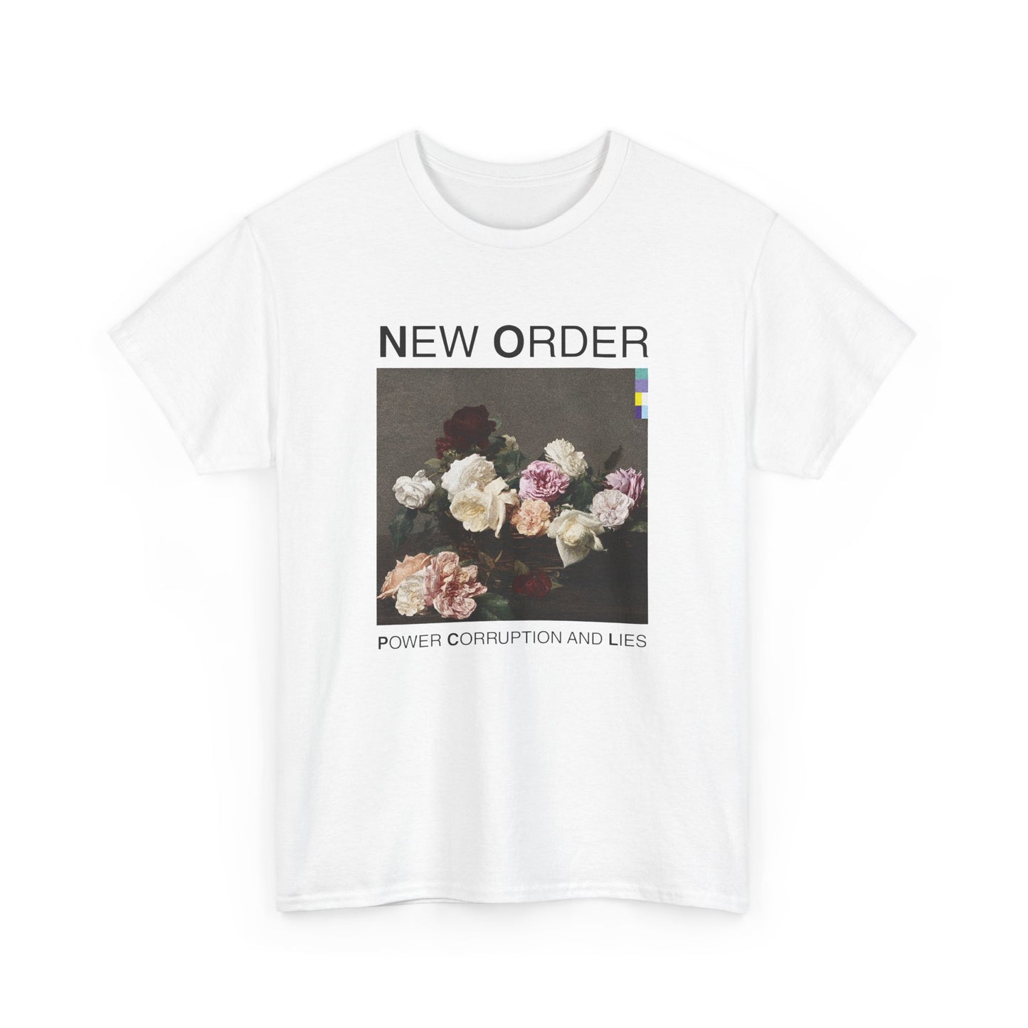 1983 new order album love, corruption & lies tshirt