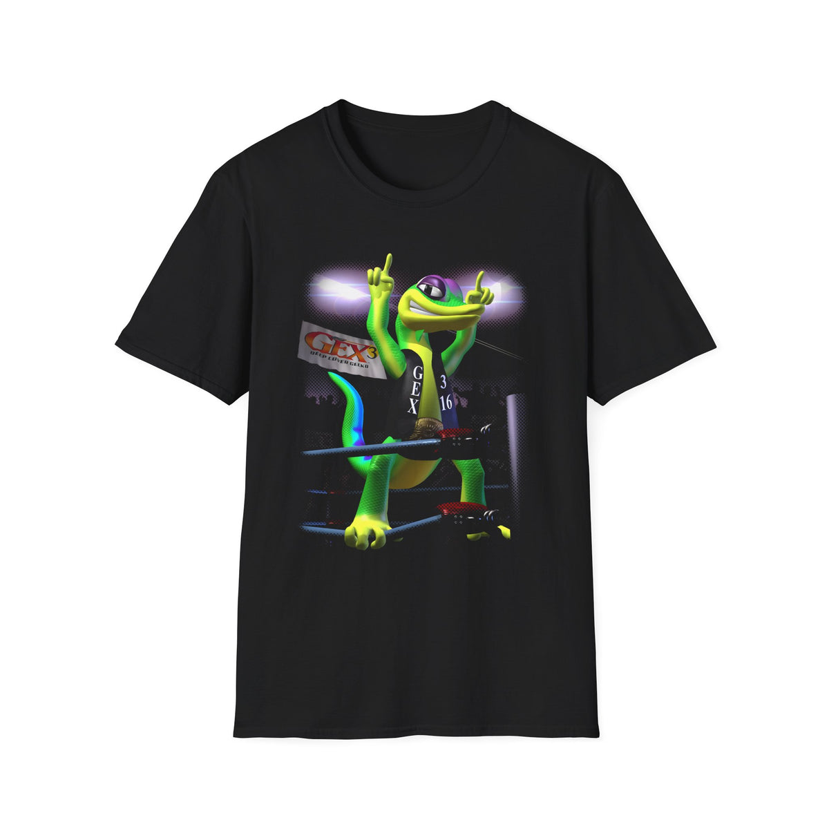 gex 3:16 from video game gex 3 tshirt