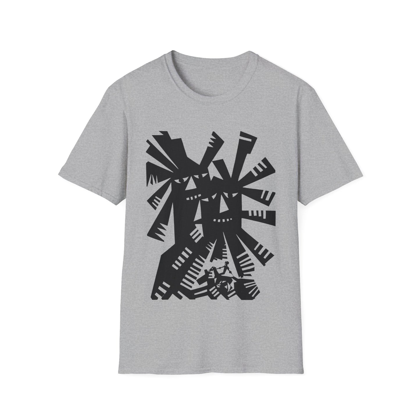 1966 don quixote windmill illustration by tadeusz michaluk tshirt