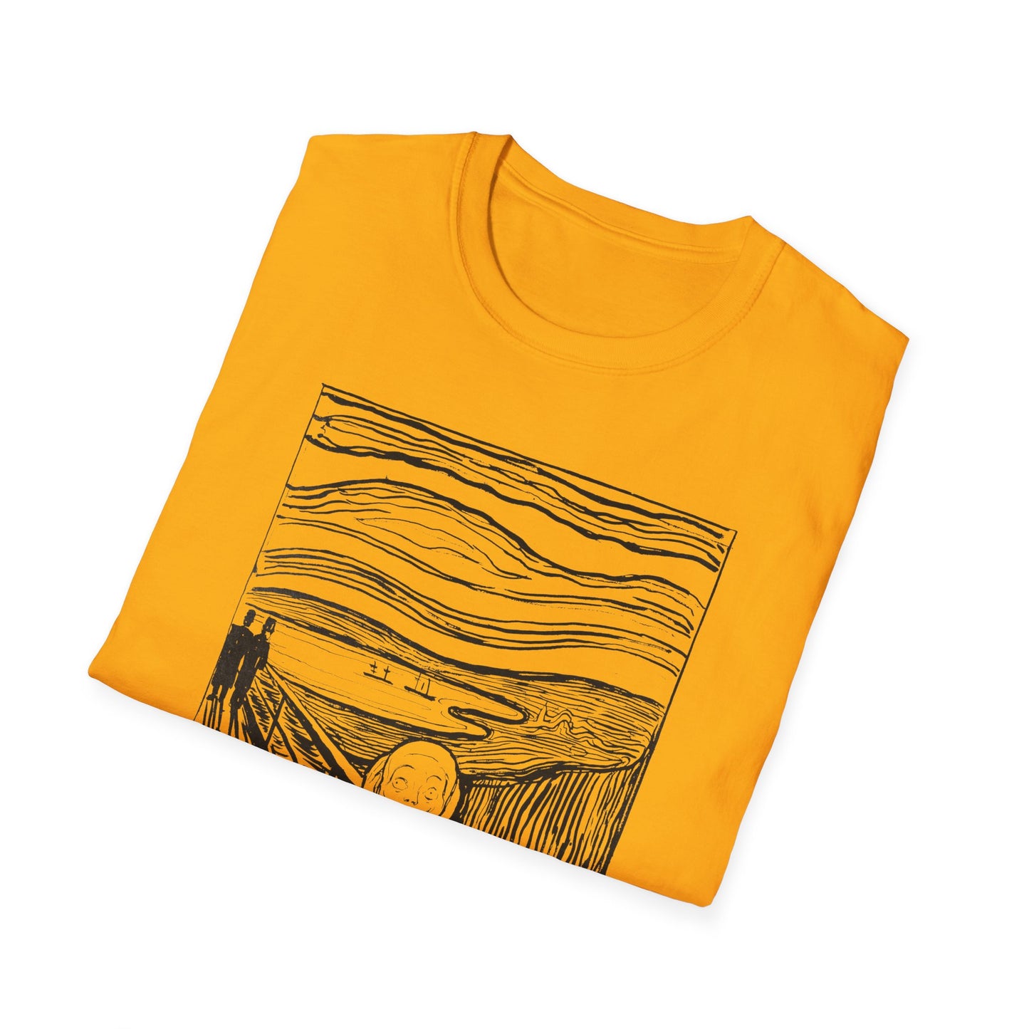 1895 lithography print of the scream by edvard munch tshirt