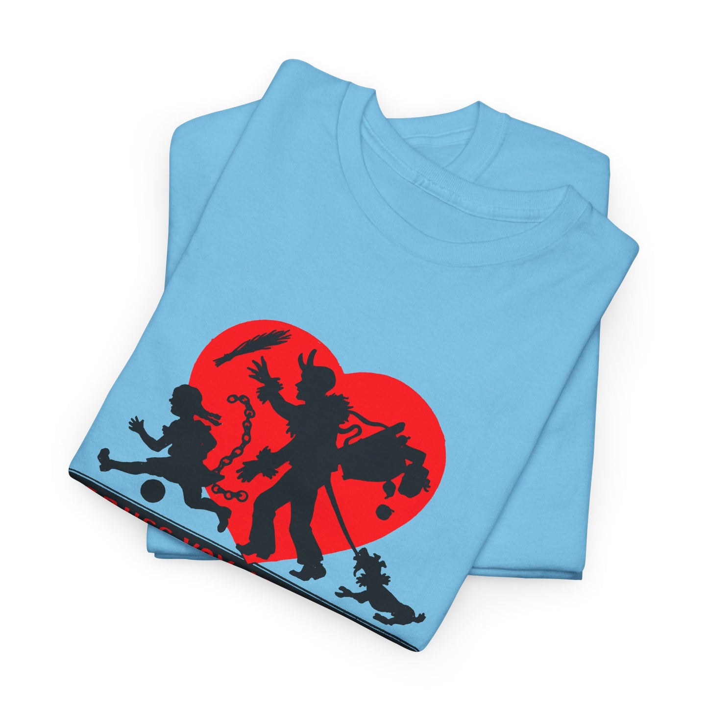 1950s austrian krampus postcard graphic tshirt