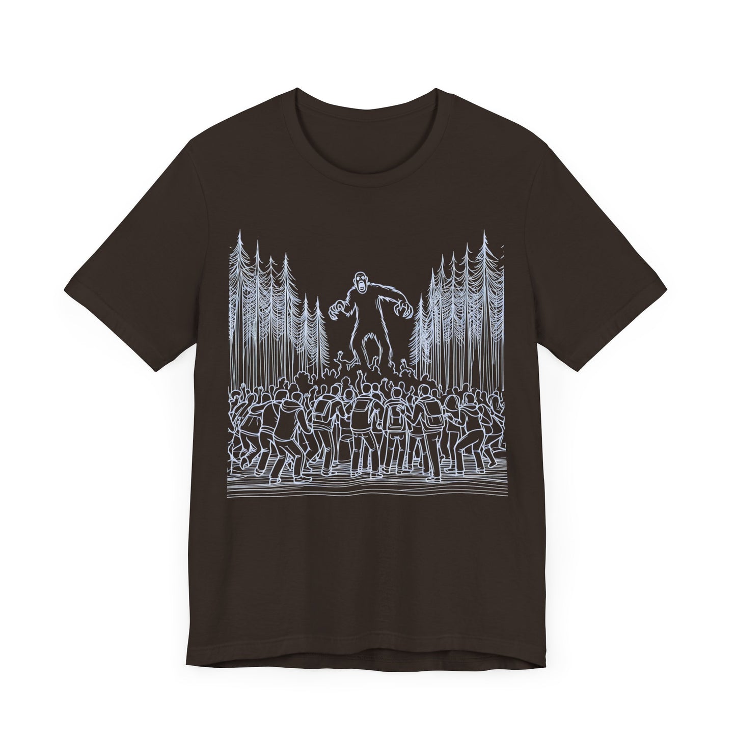 sasquatch attacks tshirt