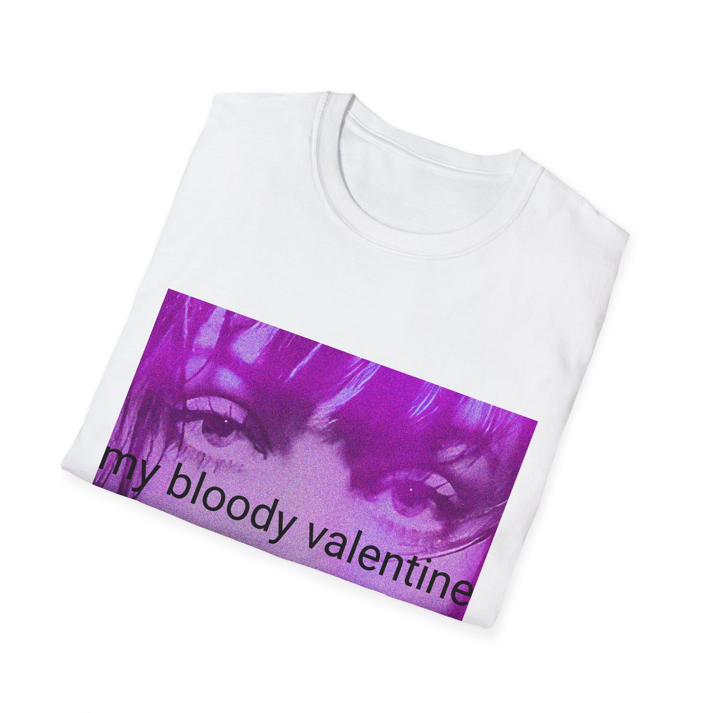 my bloody valentine belinda butcher close up in purple tshirt