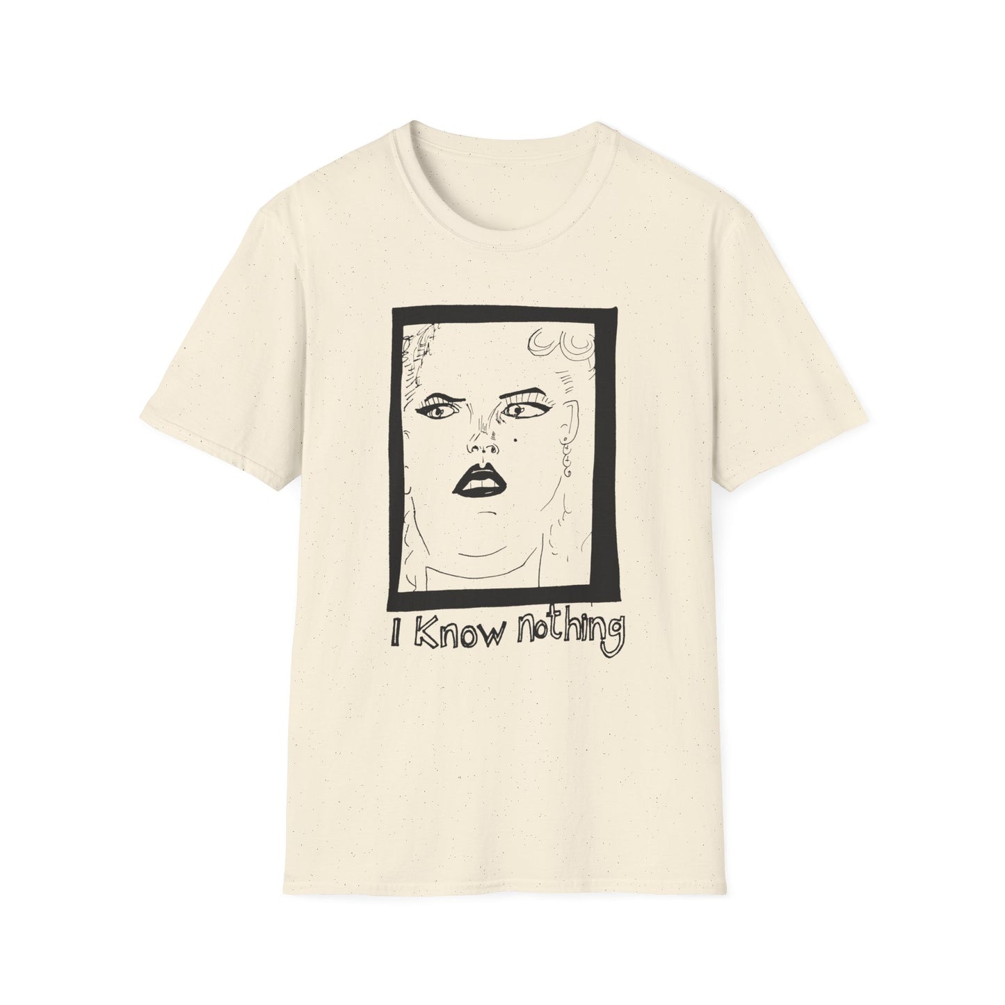 anna nicole smith drawing on a tshirt