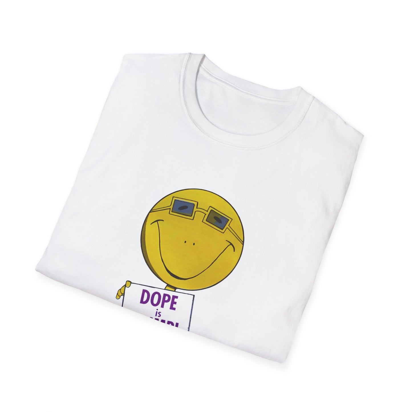 1960s/70s anti drug poster tshirt dope is dumb by smartset smarteen s.o.s tshirt