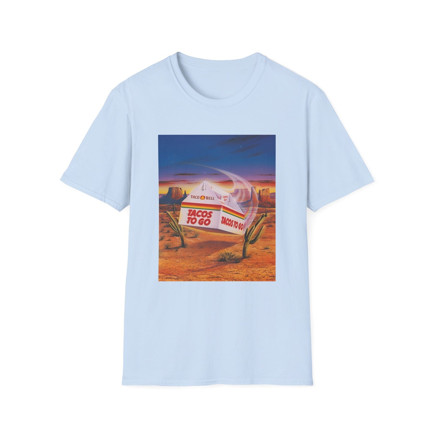 1980s retro taco bell advertisement tshirt