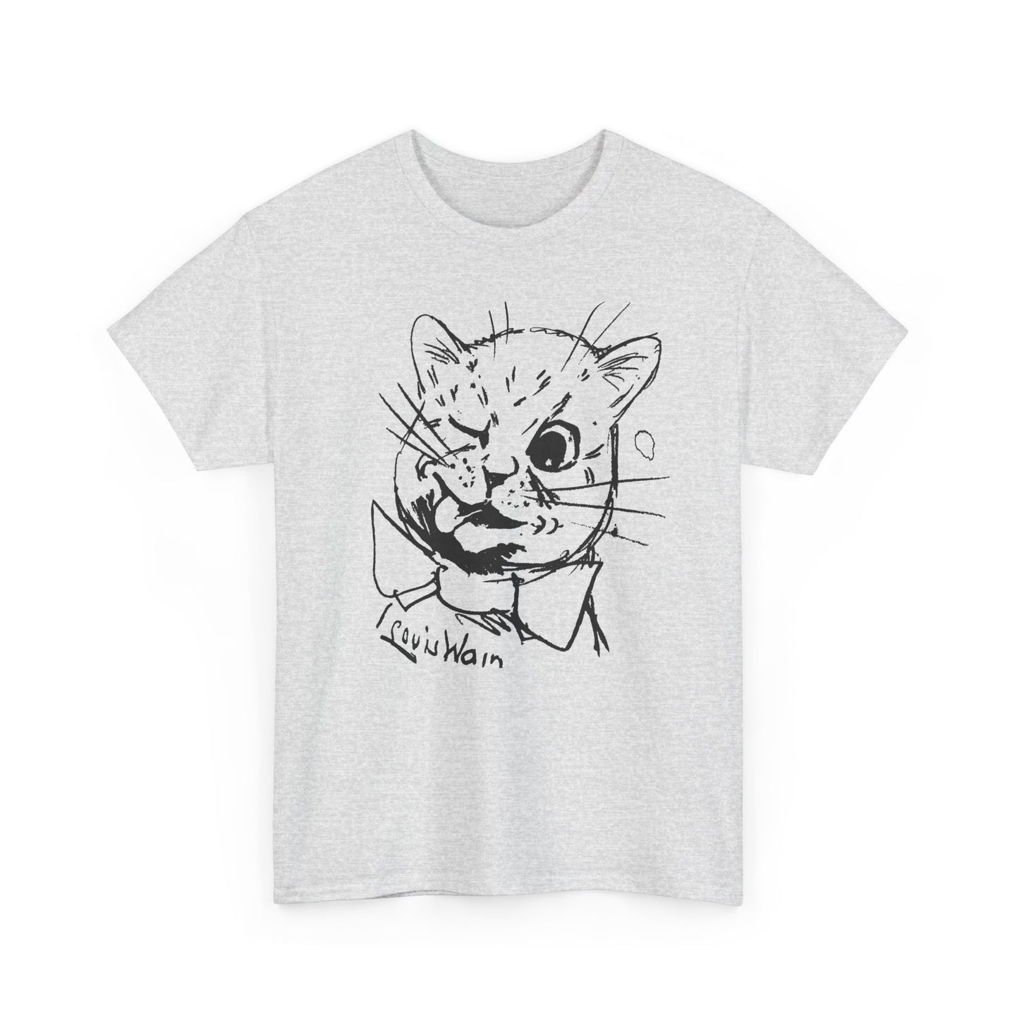 rare louis wain cat sketch custom edit tshirt