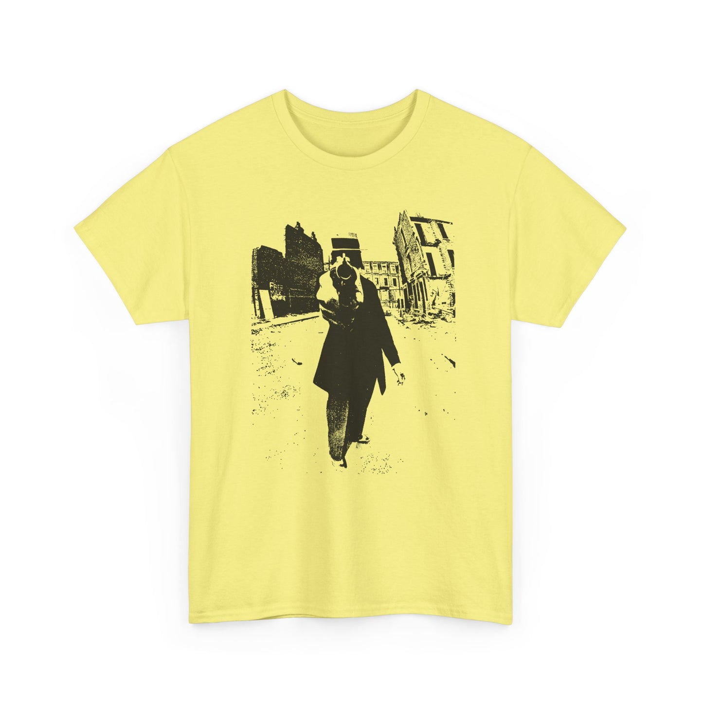1960s counter culture magazine (friends) man with gun cover custom edit tshirt