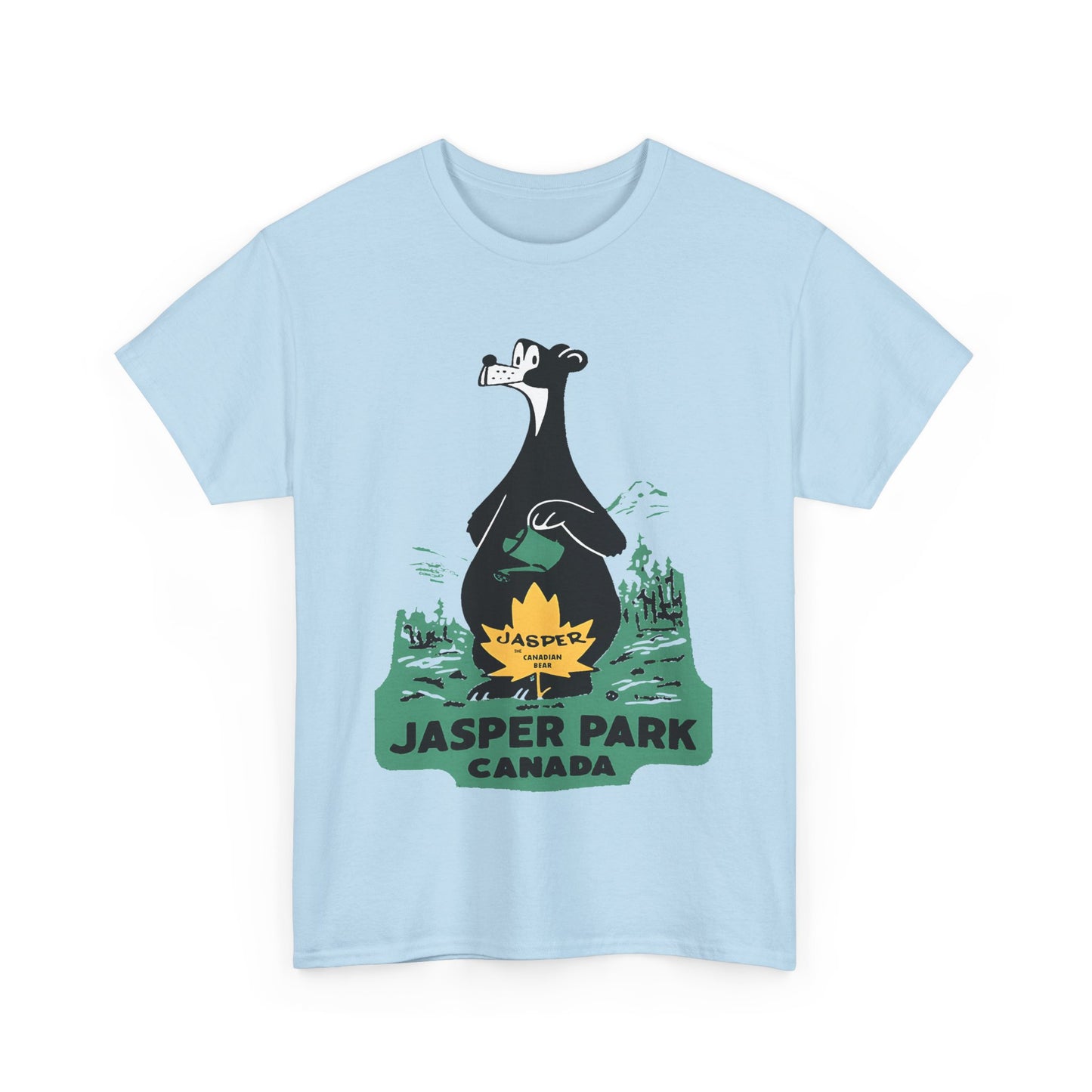 1950s jasper national park patch tshirt
