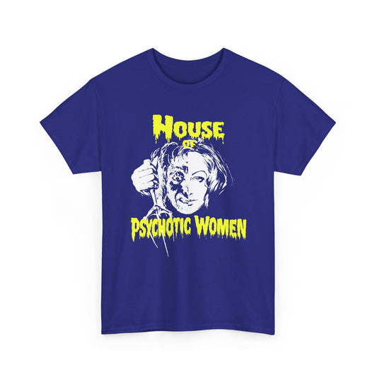 1973 house of psychotic women movie poster custom edit tshirt