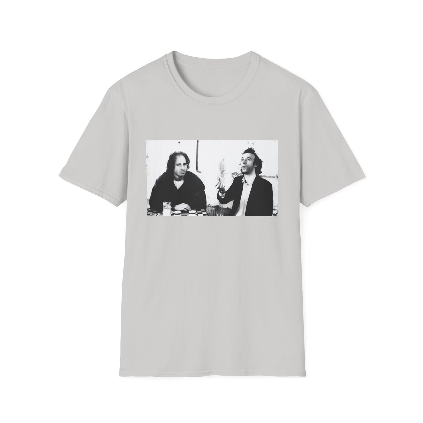 steven wright and roberto benigni from coffee and cigarettes tshirt