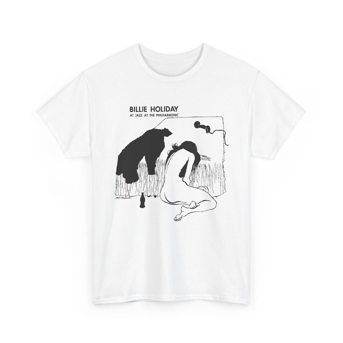 1954 billie holiday at jazz at the philharmonic slightly stretched graphic tshirt