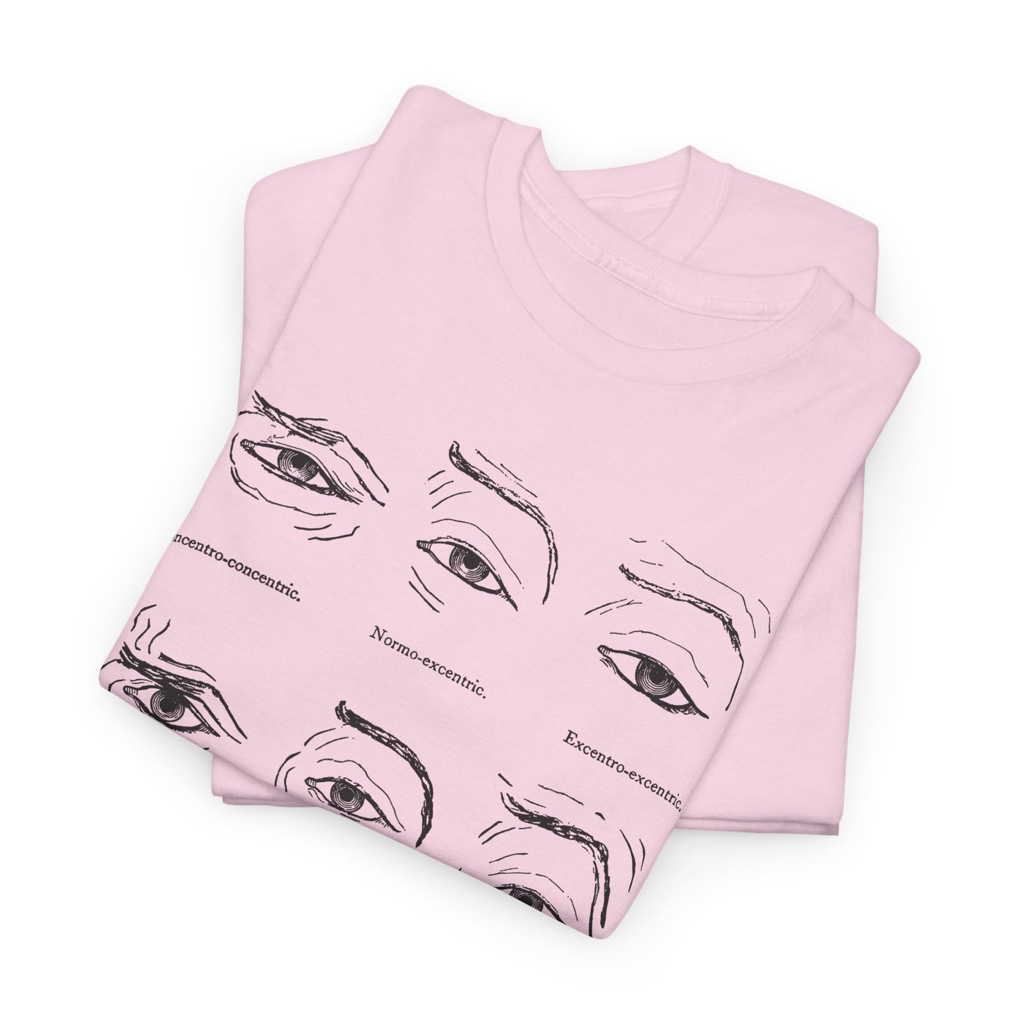 1886 human eye expressions chart tshirt