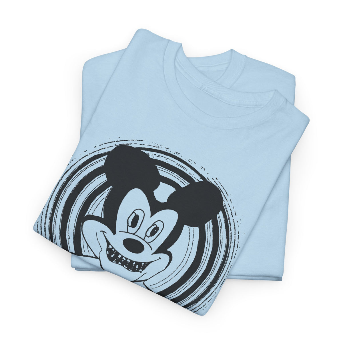 1960s british underground magazine peace sign mickey fan art edit with halo tshirt