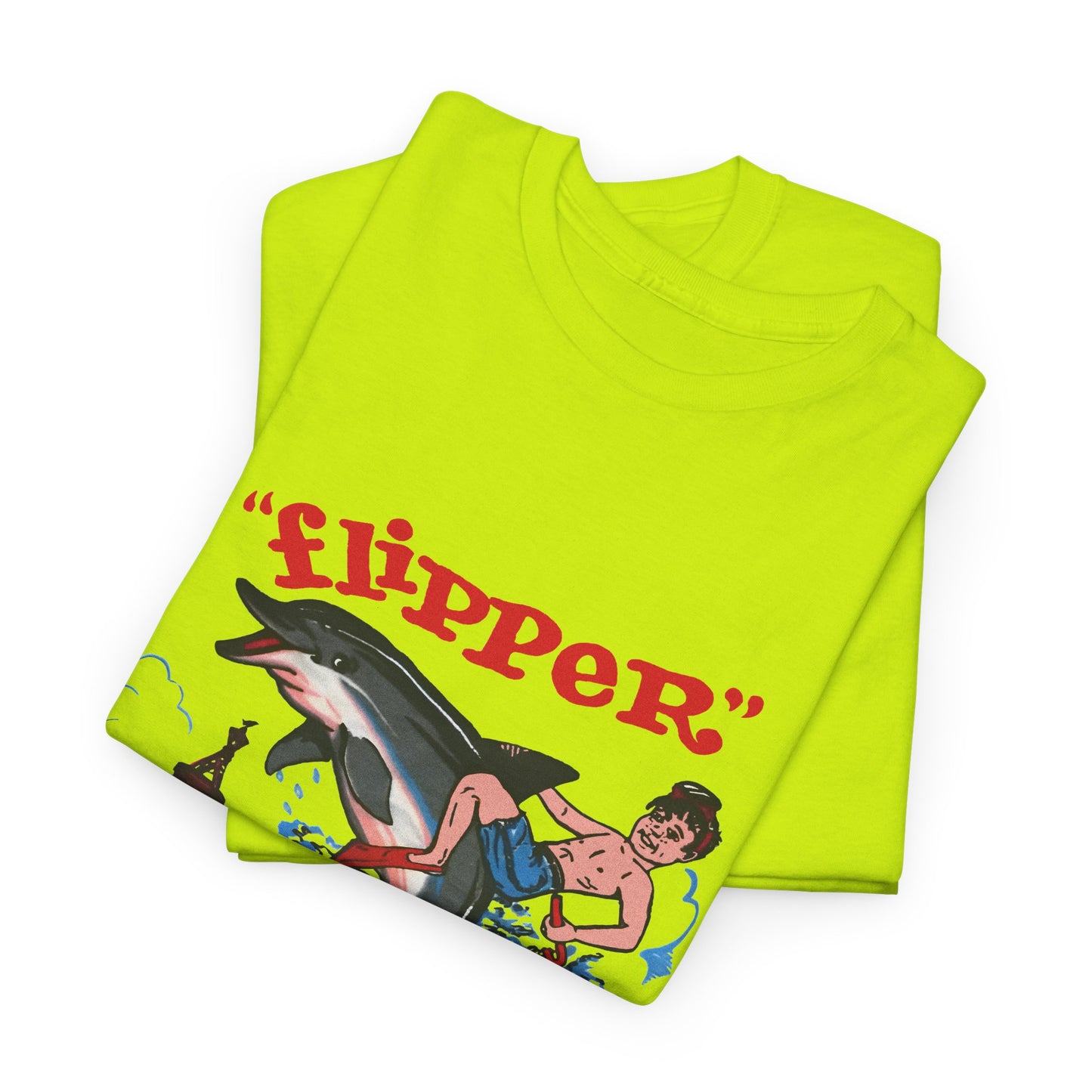 1960s miami seaquarium flipper the dolphin vintage reproduction tshirt