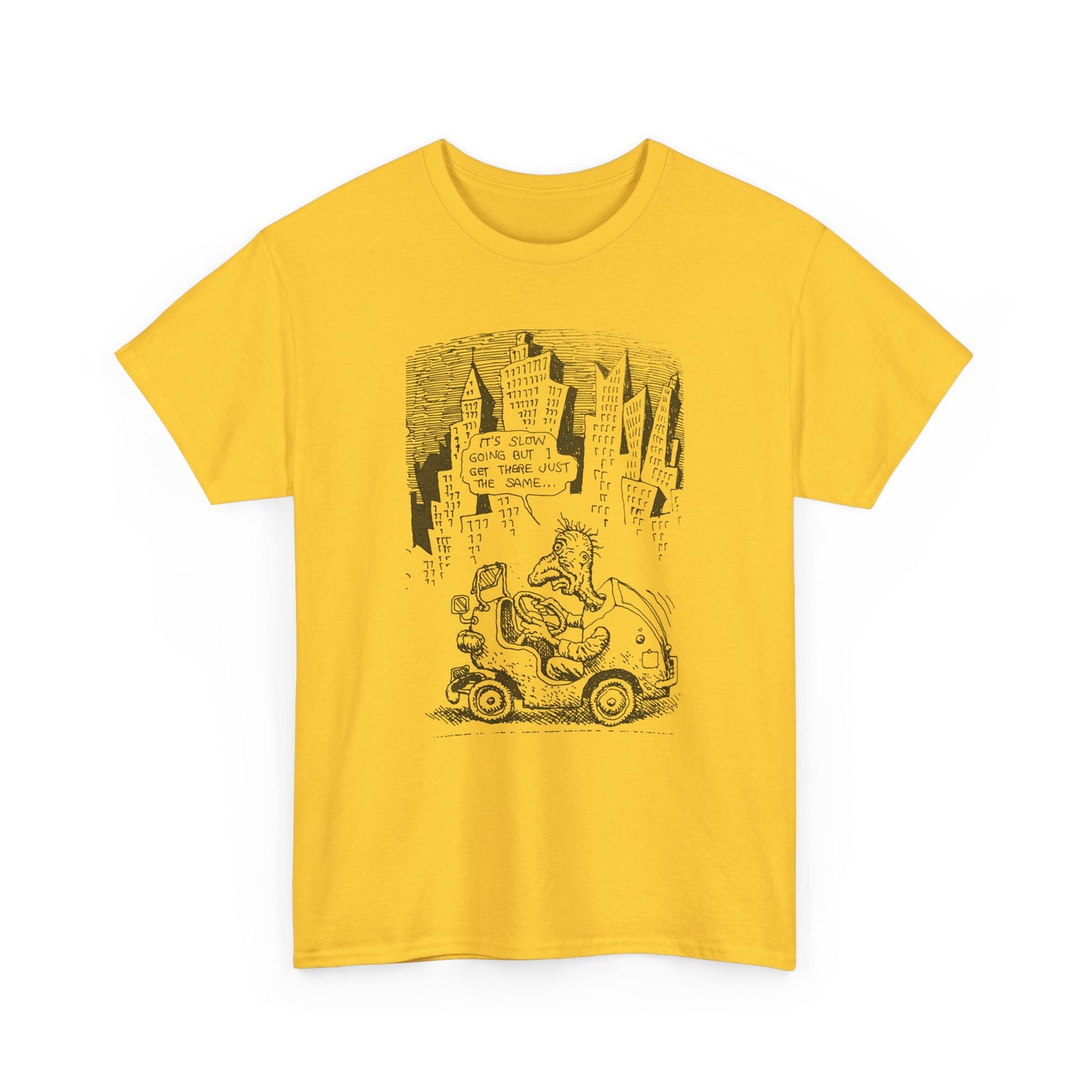r. crumb slow going illustration tshirt