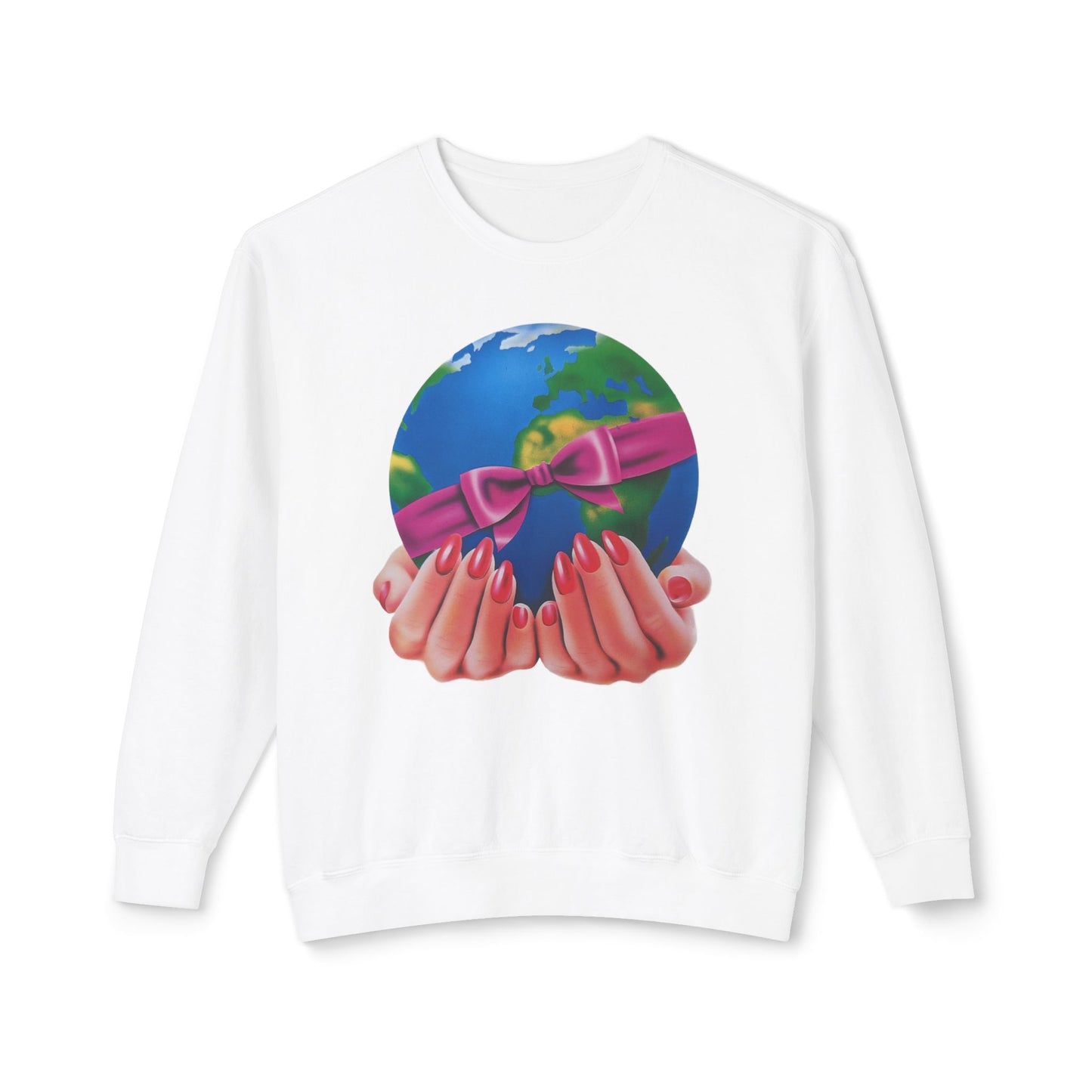 1980s graphic from a greeting card "i'd give you the world" 100% cotton sweatshirt