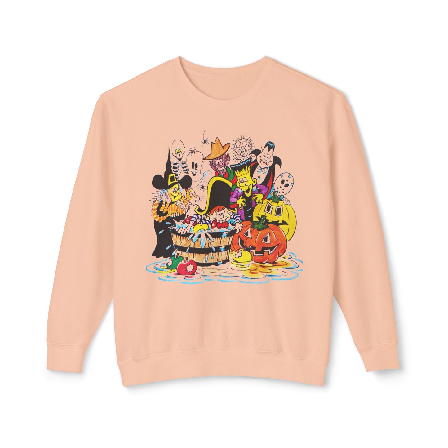 adorable cartoon witches, skeletons, jasons, freddys, and pumpkins halloween tshirt