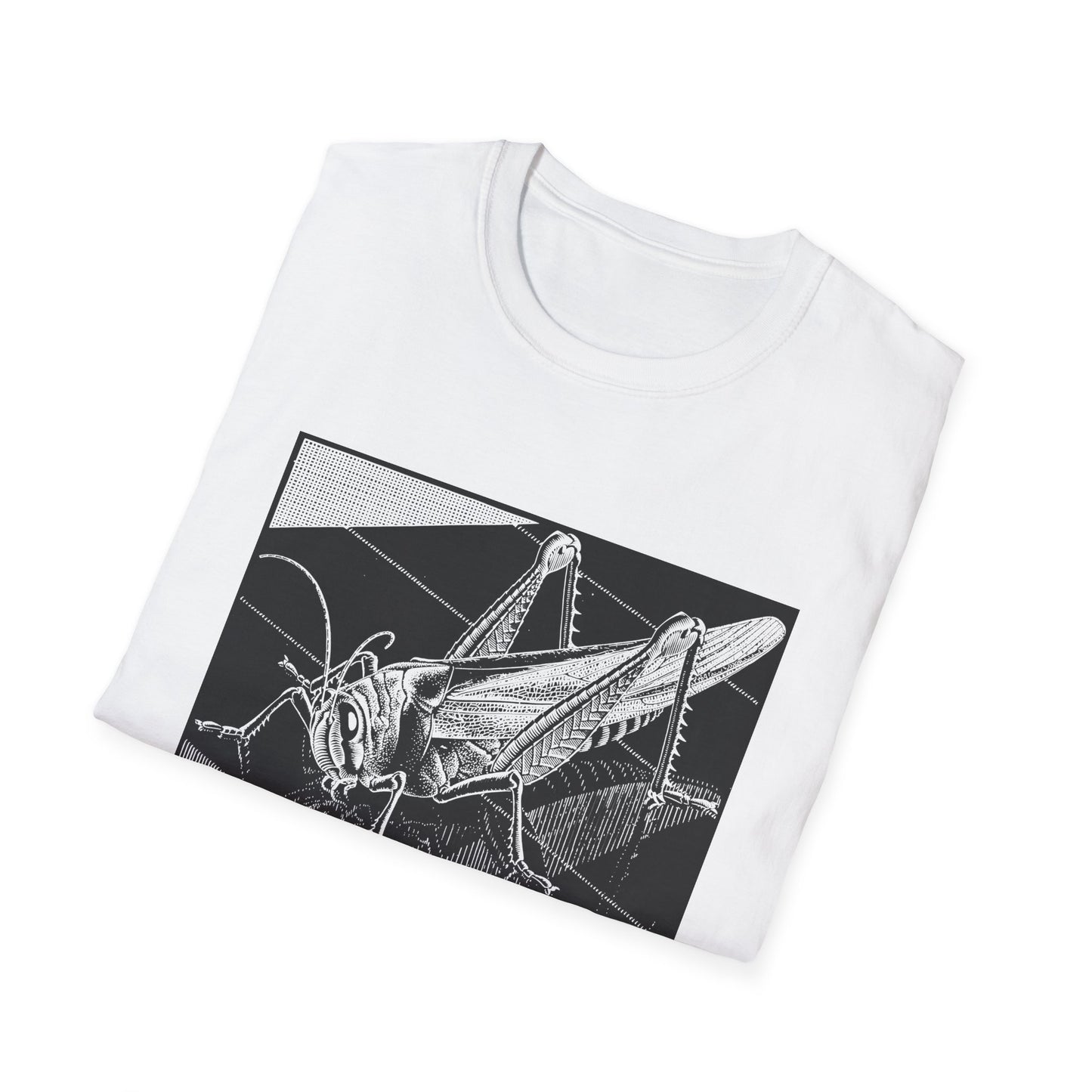 1935 m.c escher grasshopper wood engraving tshirt