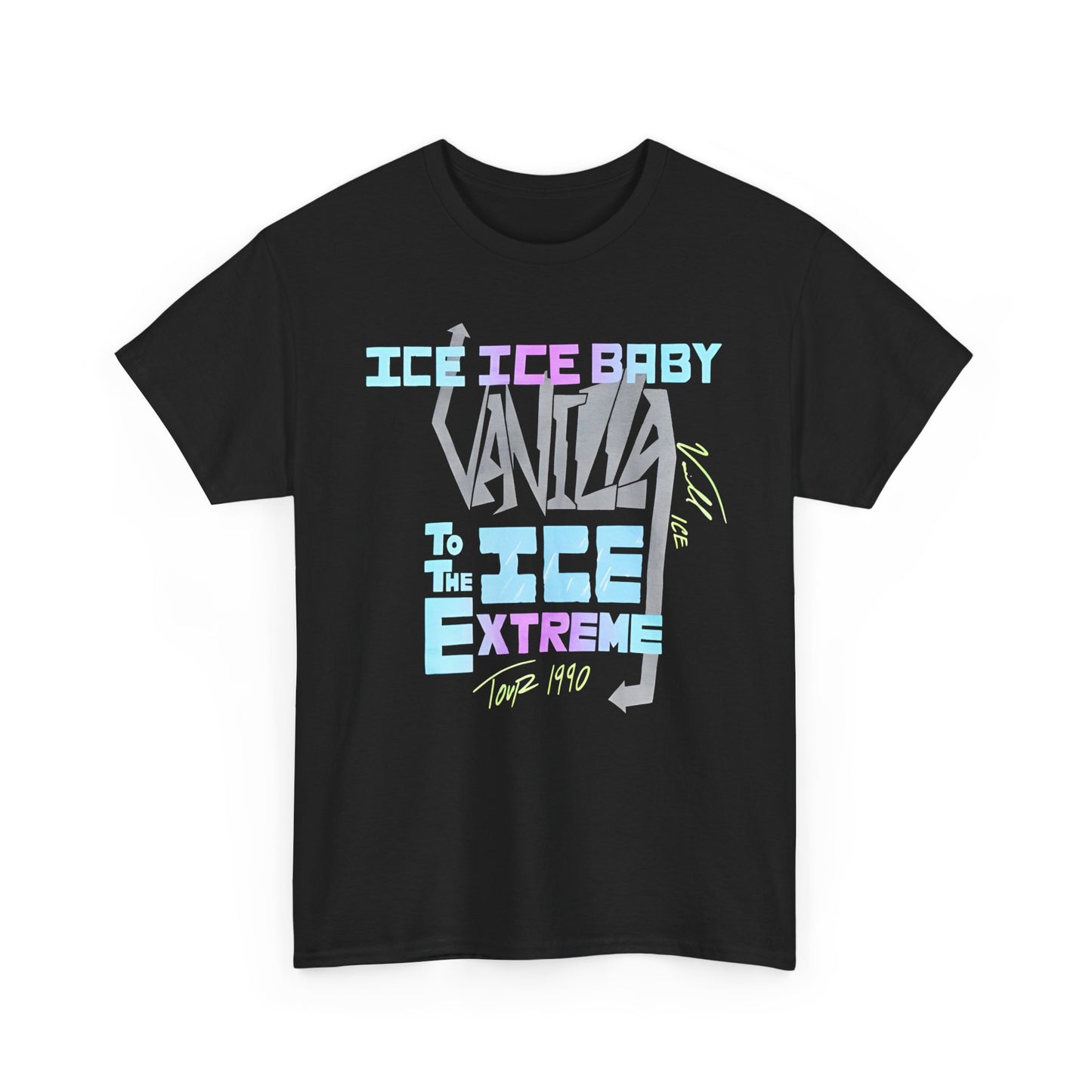 vintage 1990 vanilla ice tour reproduction tshirt