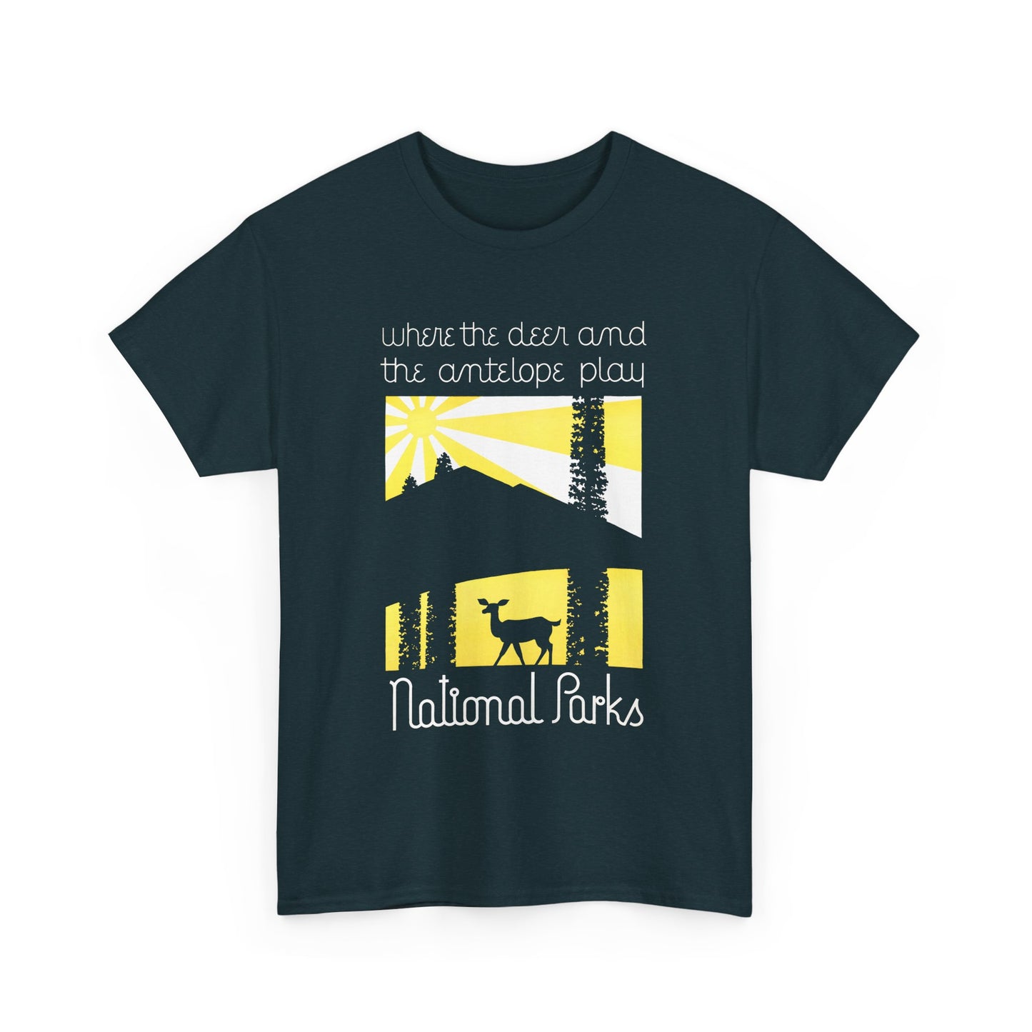 american vintage national parks poster reproduction tshirt