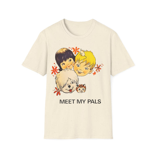 meet my pals mr. mugs sheepdog tshirt